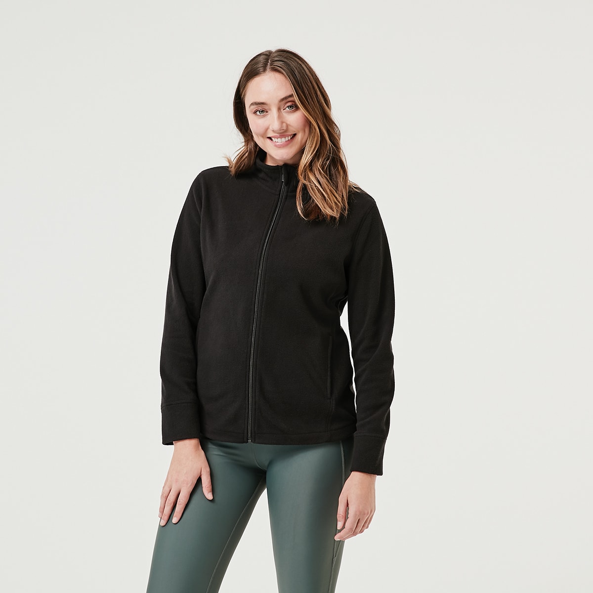 Active Womens Polar Fleece Jacket - Kmart
