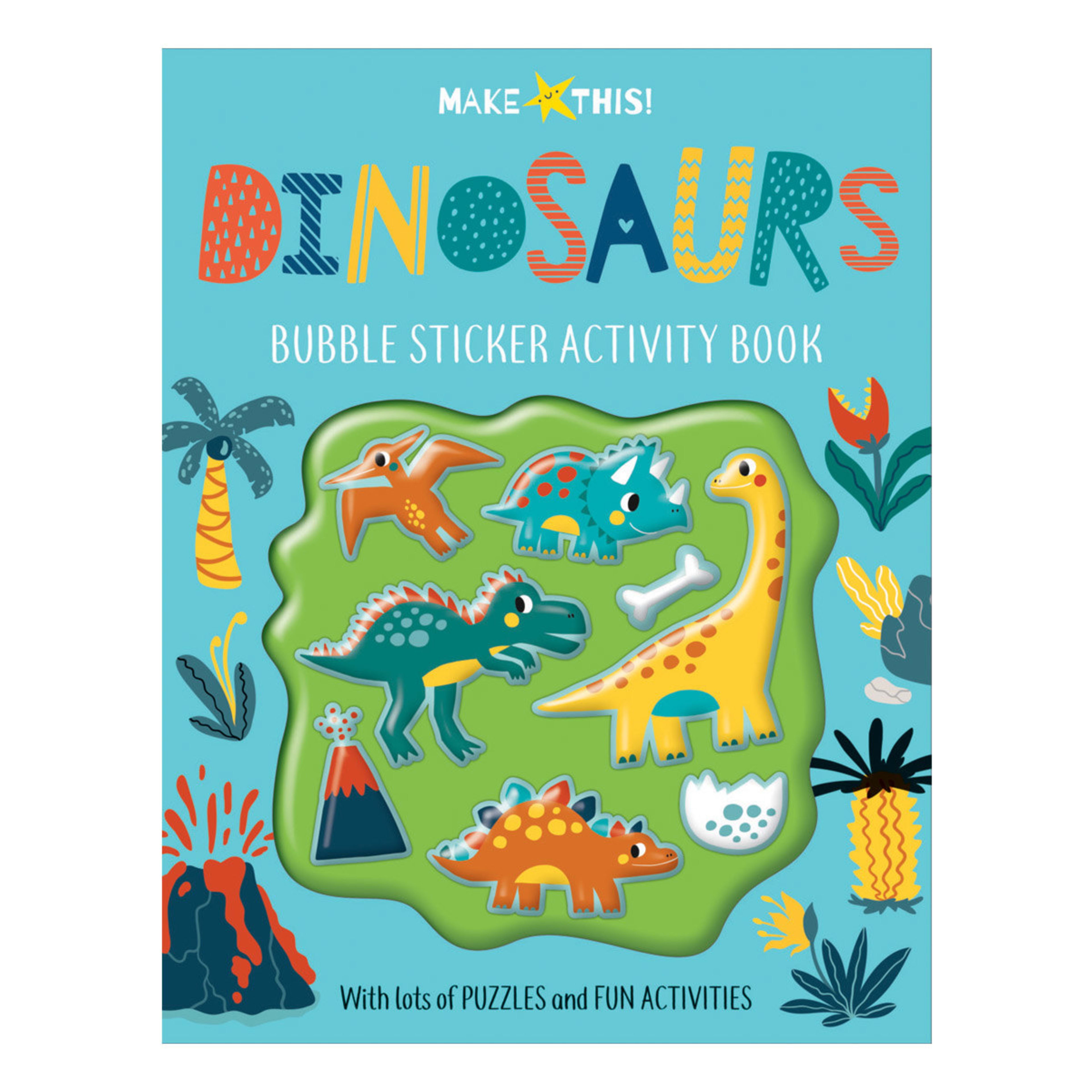 1 Make This! Dinosaurs Bubble Sticker Activity Book