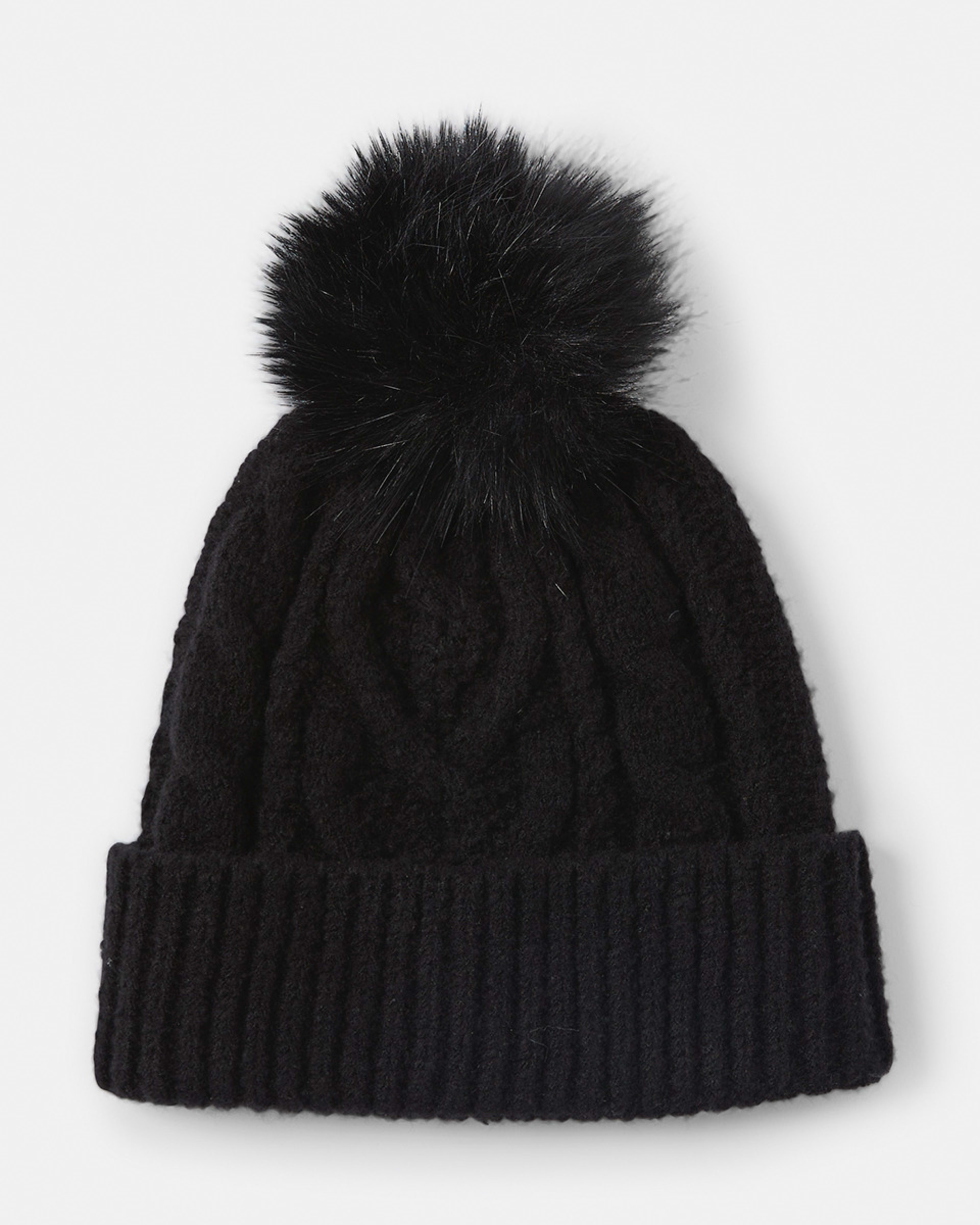 Cable Pom Pom Beanie - Kmart