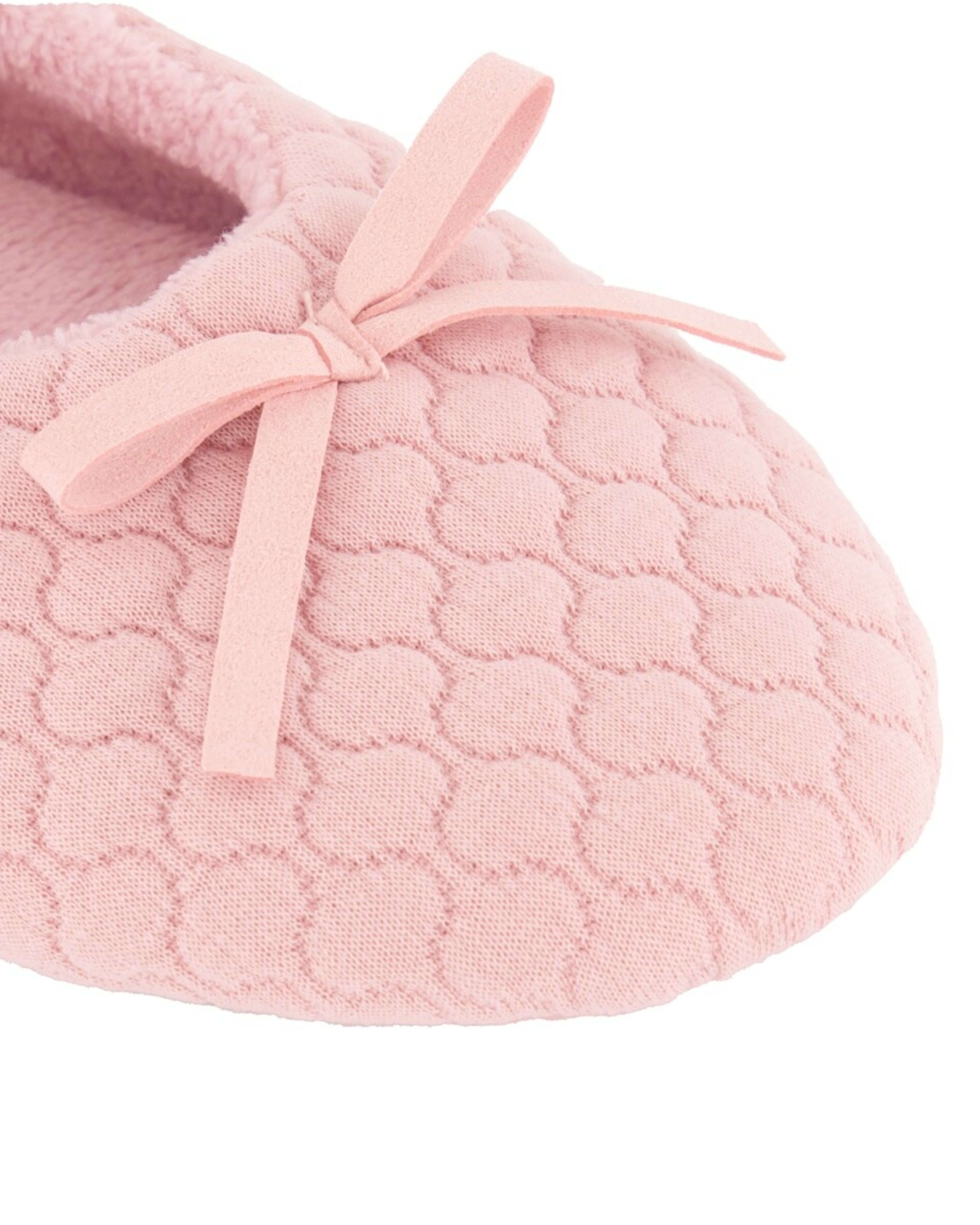 3 Quilted Ballet Slippers PINK LILY, 3 of 3