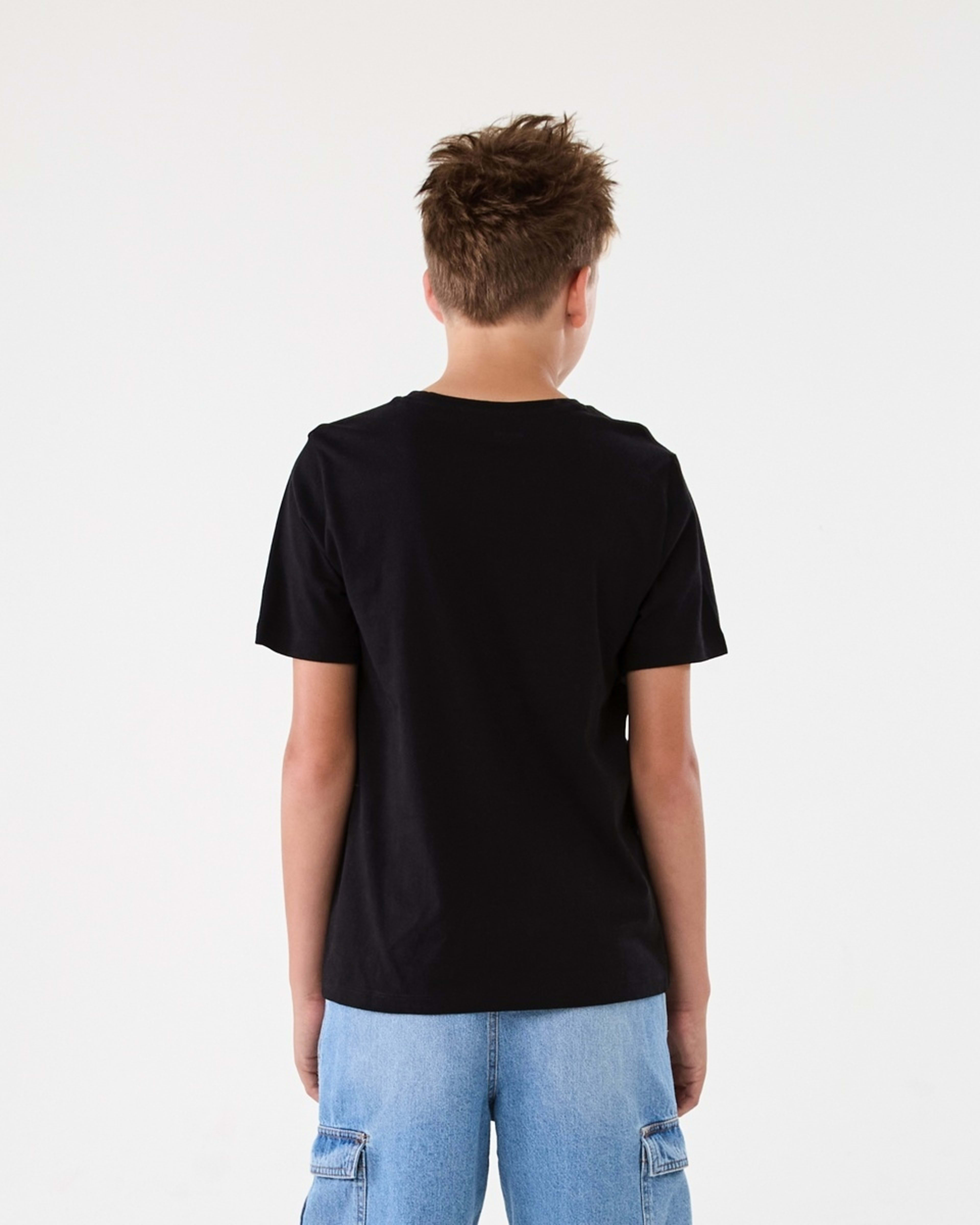2 Short Sleeve Print T-shirt Blk Worldw, 2 of 8
