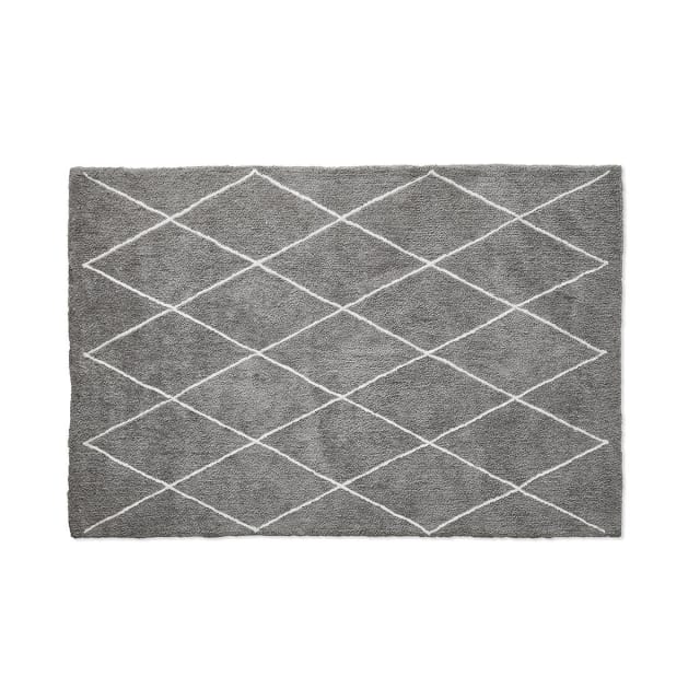 Trellis Rug Grey, Extra Large 270cm x 180cm Kmart