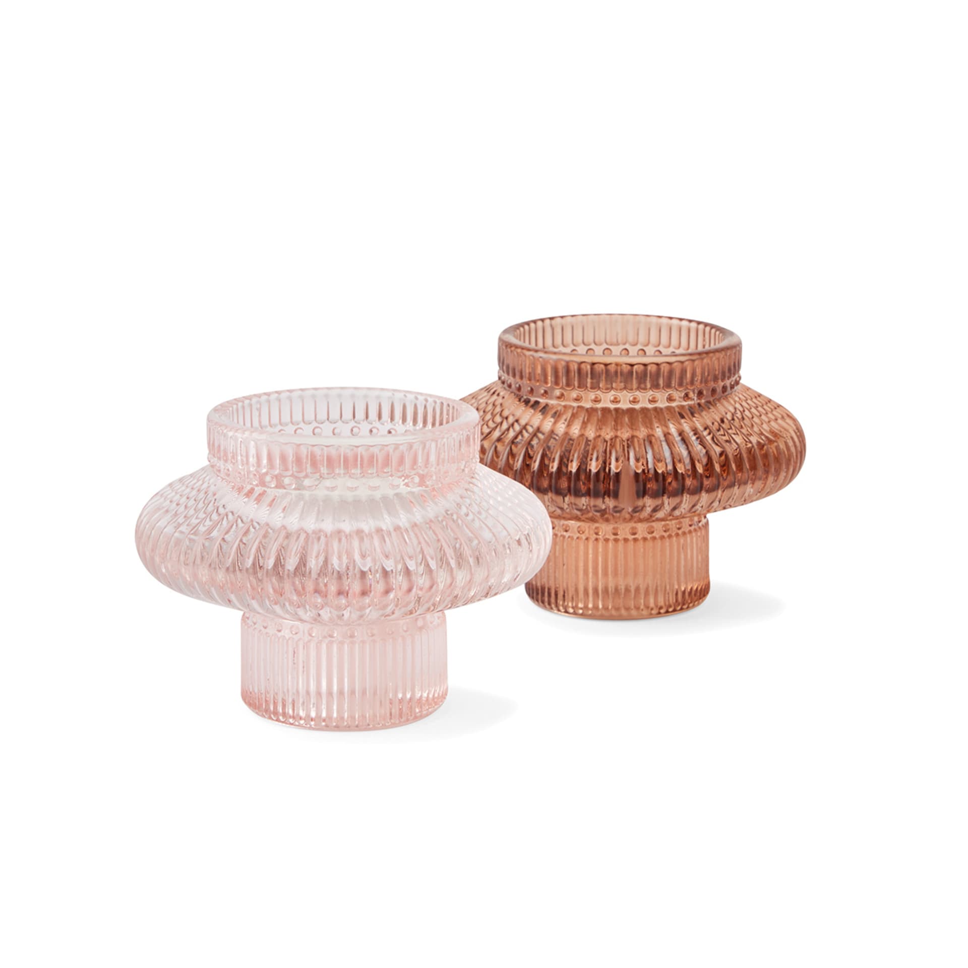 2 Pack Glass Tealight Holders Kmart