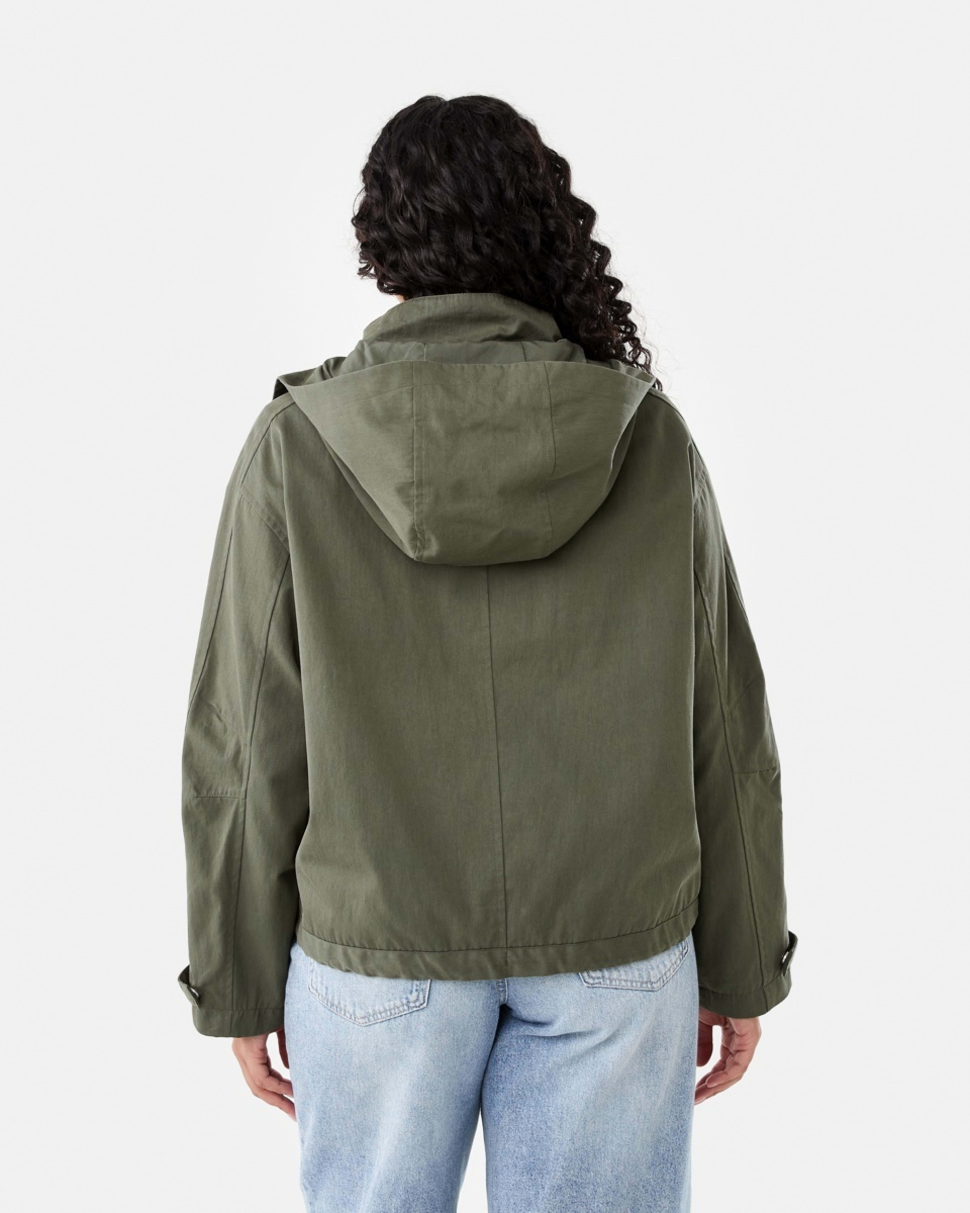4 Utility Hooded Jacket Grn Olive, 4 of 7