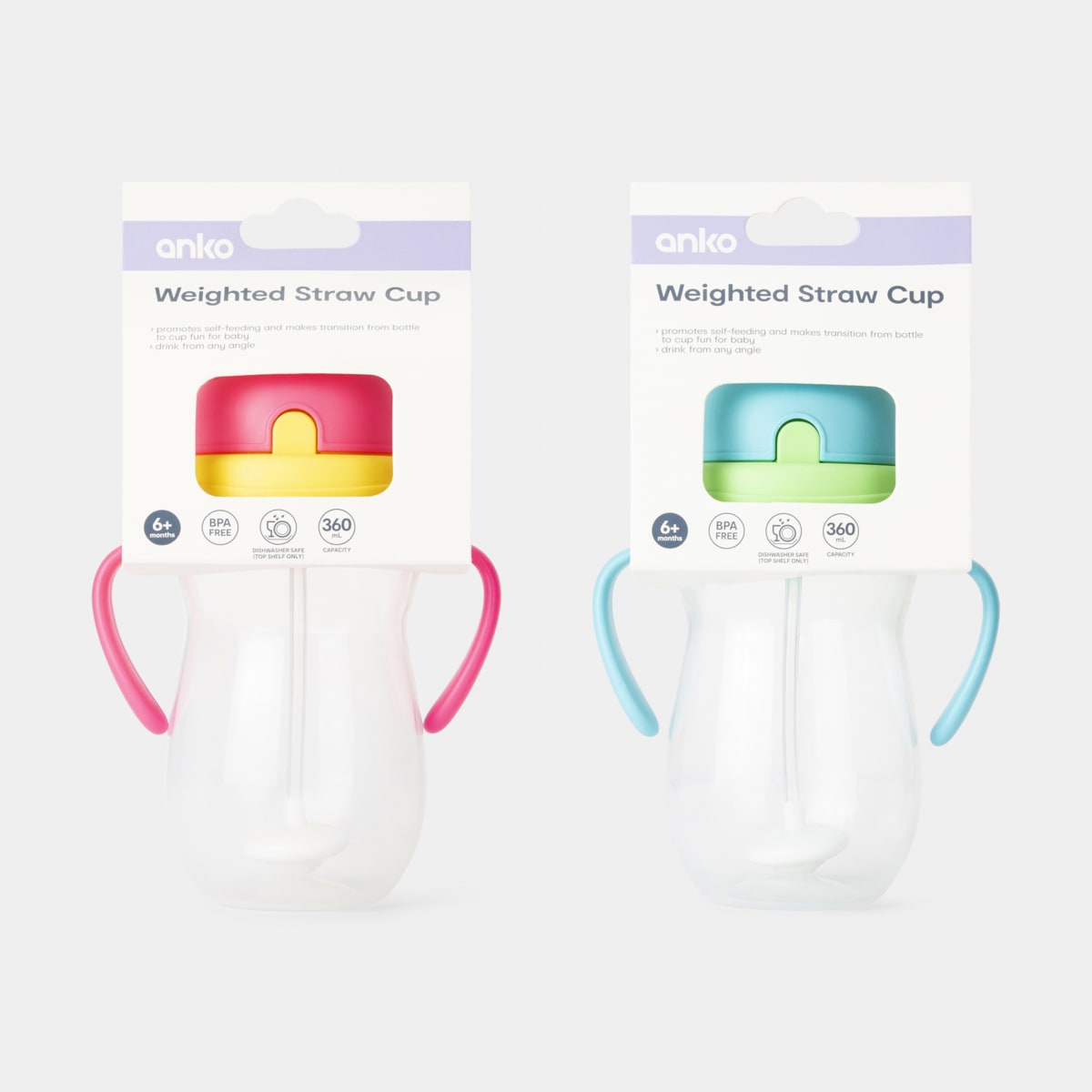 Weighted Straw Cup Assorted Kmart