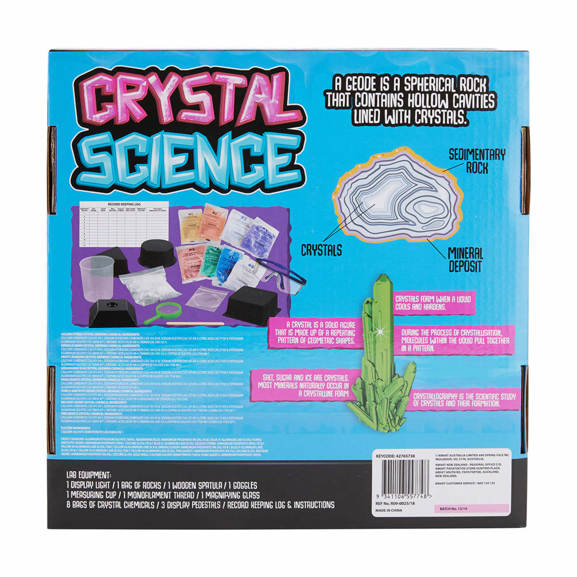 Crystal Science Kit Kmart