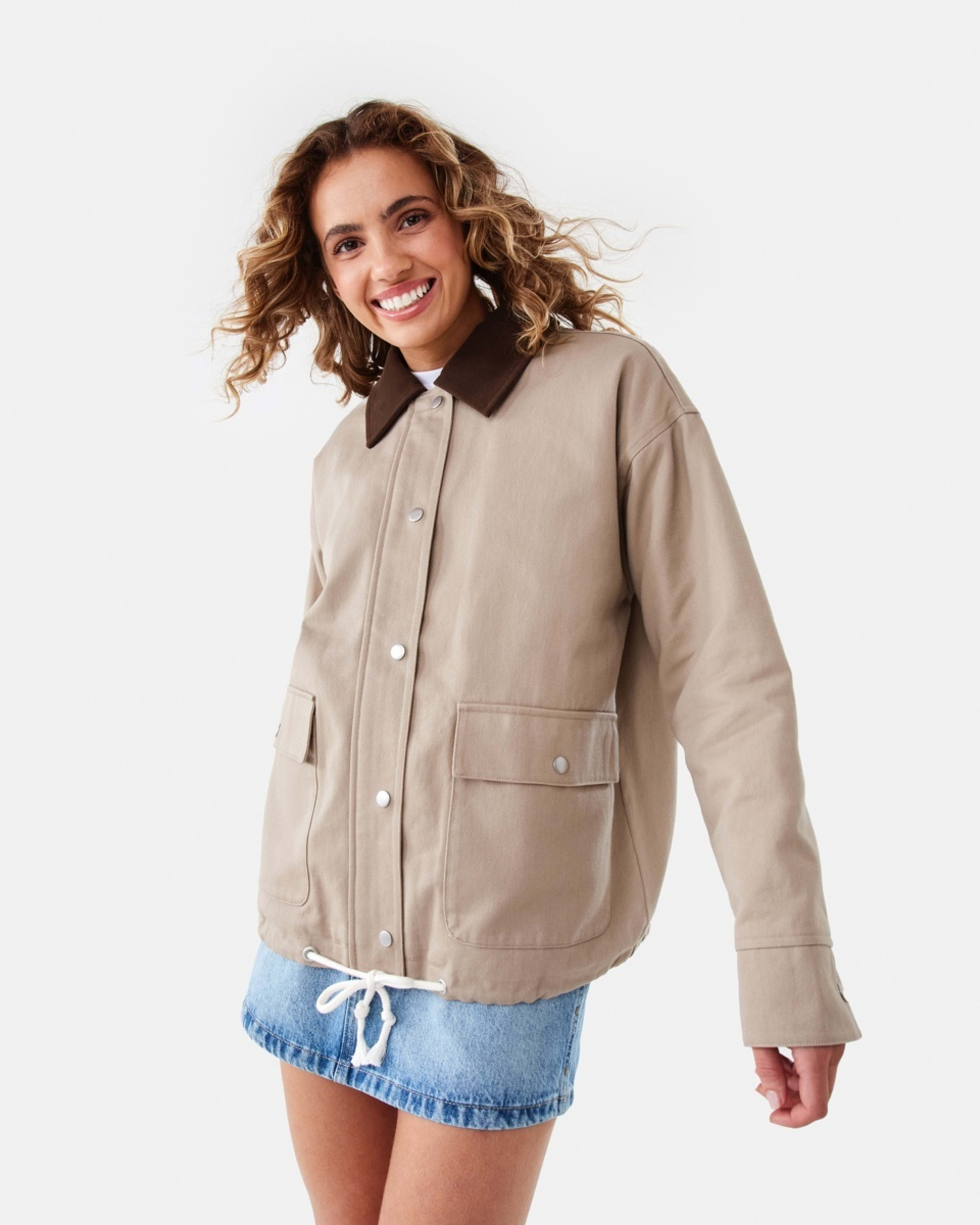 2 Utility Collar Jacket Grey Taupe, 2 of 10