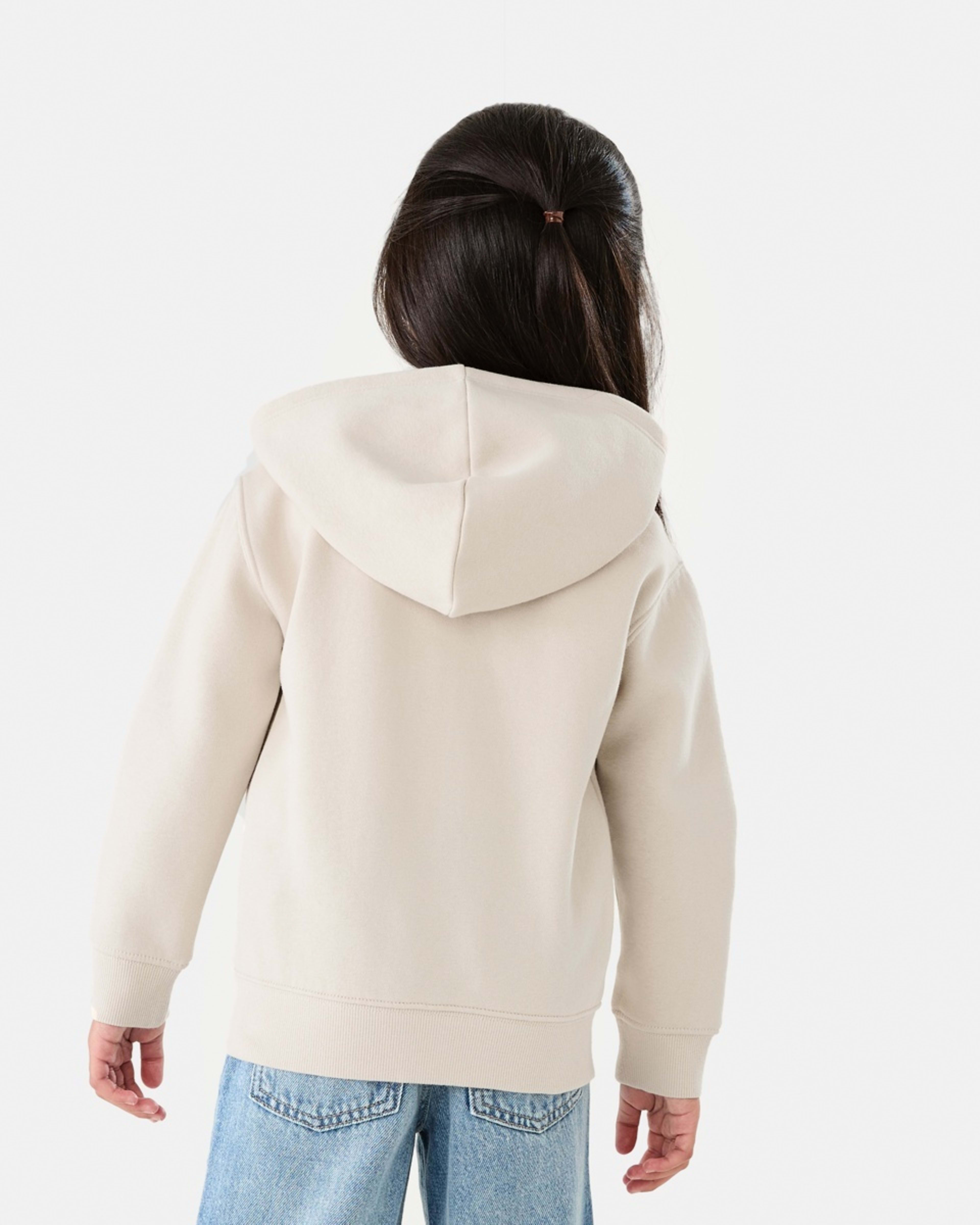 3 Zip Through Hoodie Crm Beige, 3 of 10