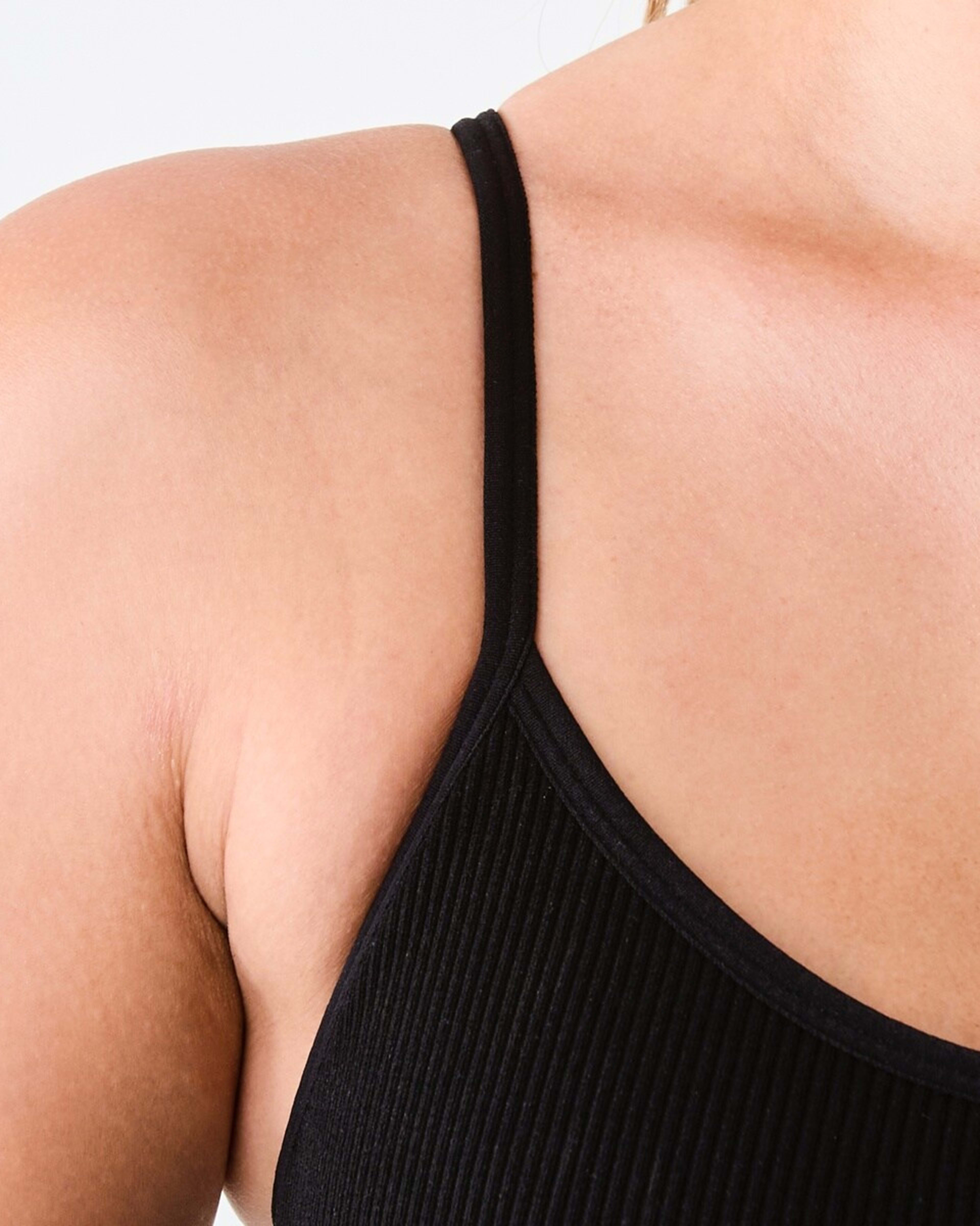 7 Seamfree Rib Crop Bra BLACK, 7 of 9