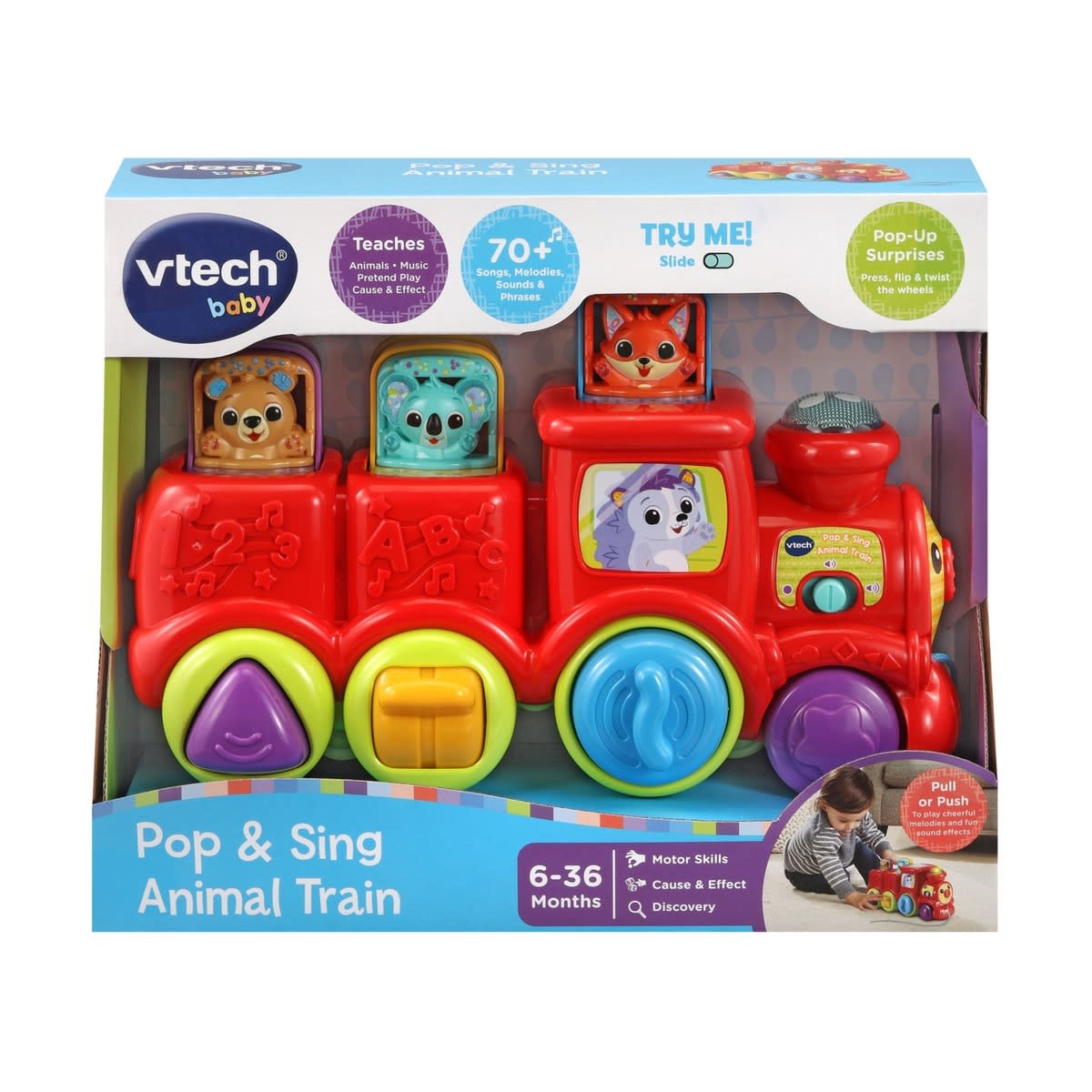 VTech Pop & Sing Animal Train - Kmart