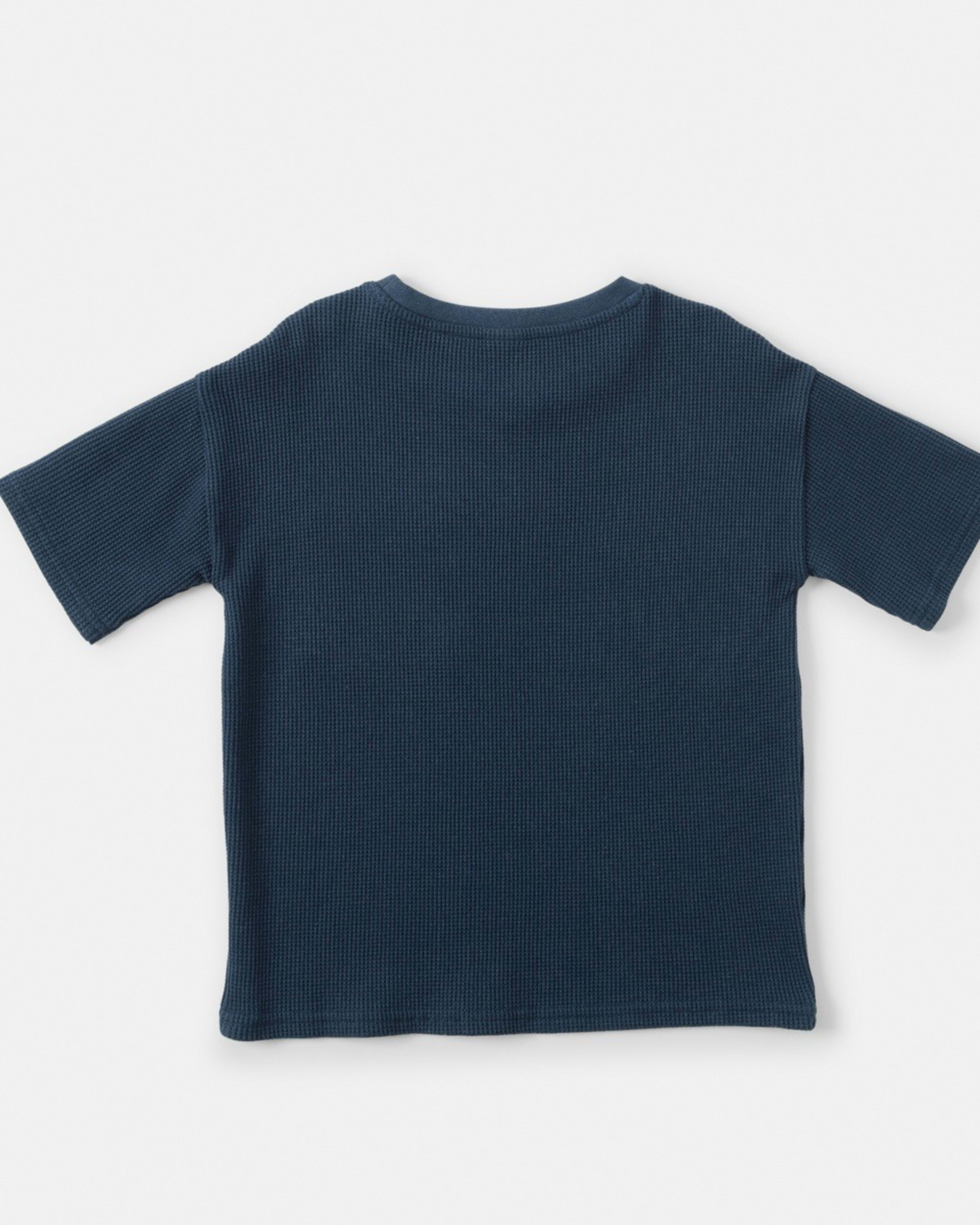 9 Waffle T-shirt Dress Navy, 9 of 9