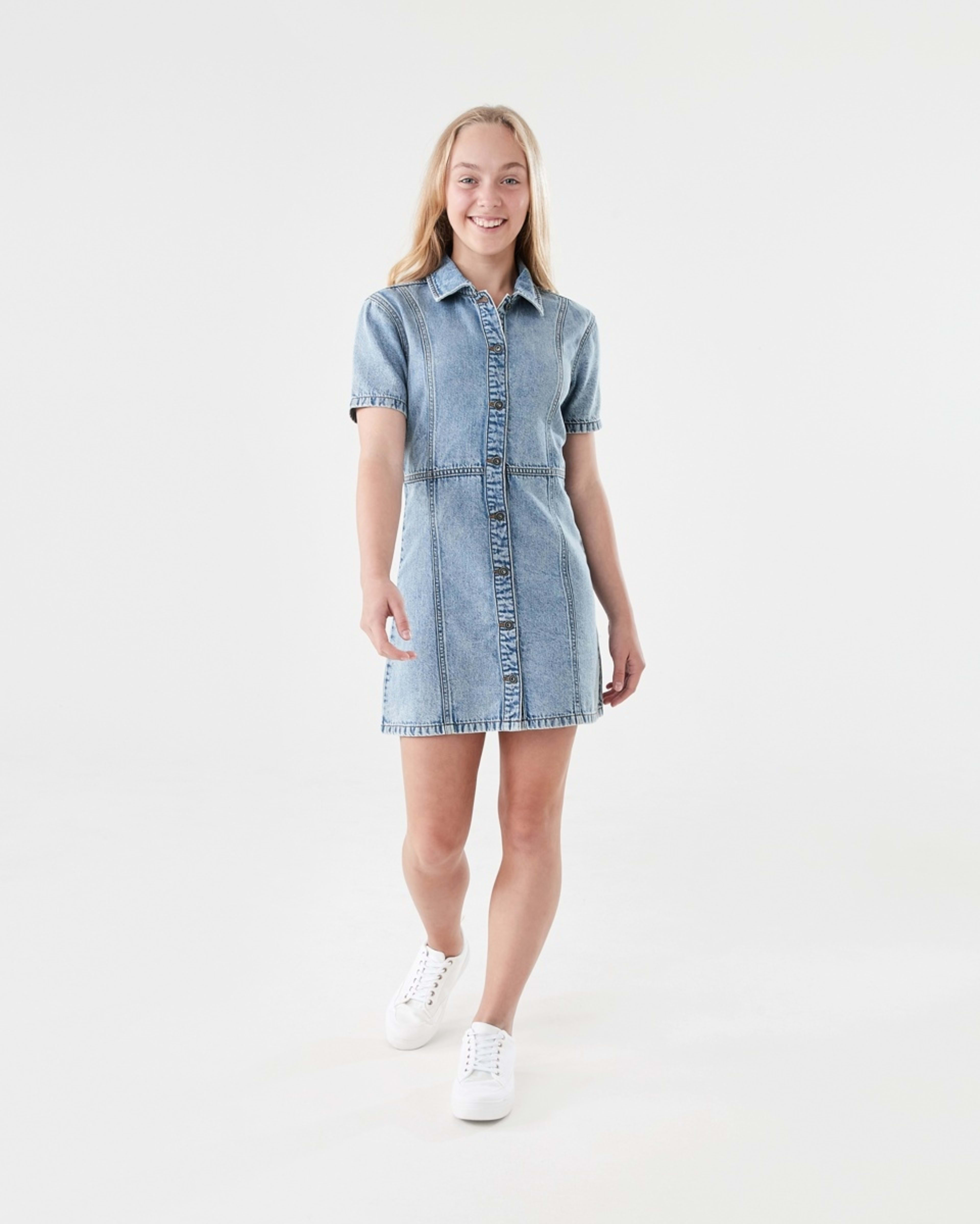 6 Denim Dress LIGHT WASH, 6 of 7