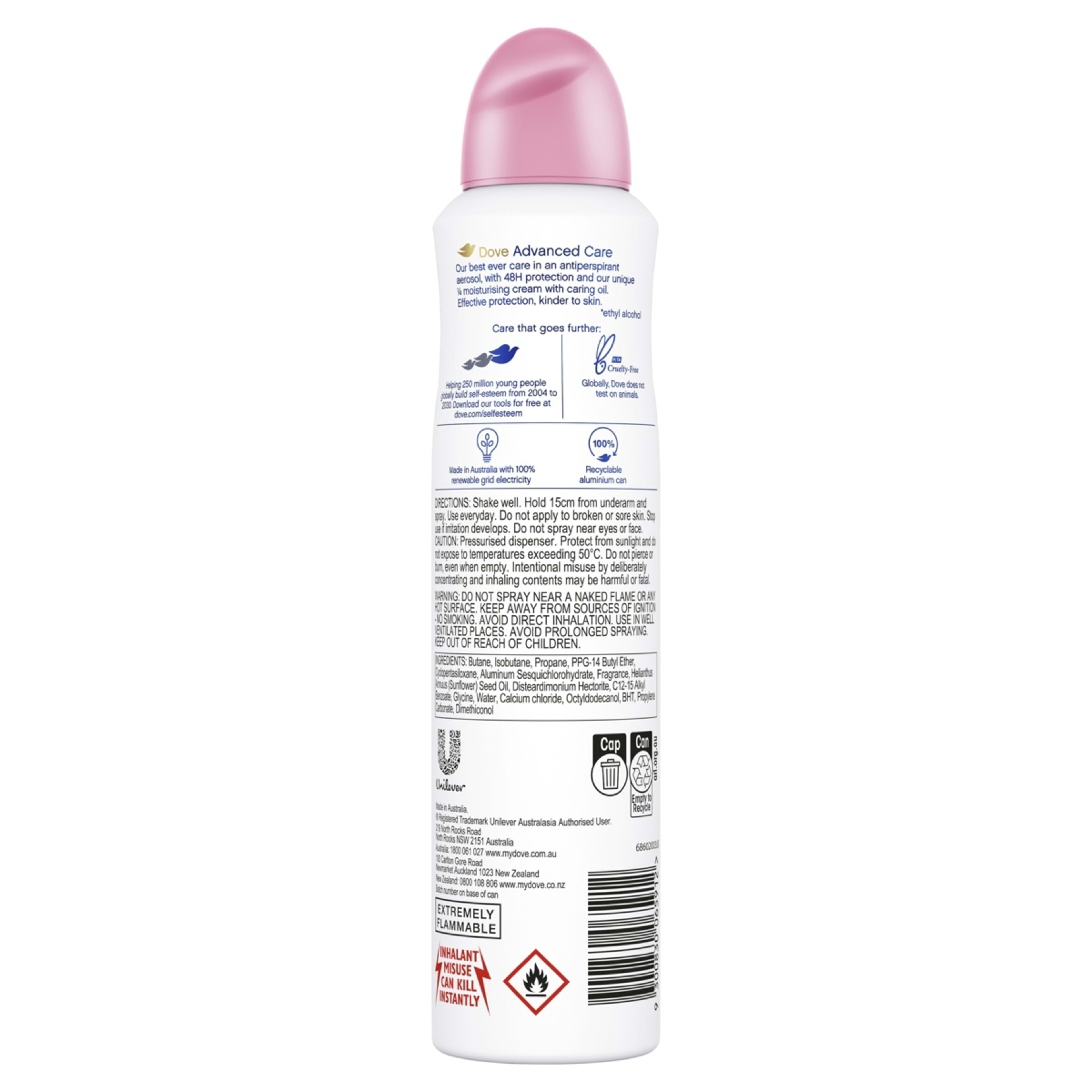 2 Dove Advanced Care Go Fresh Antiperspirant Aerosol Deodorant - Pomegranate & Lemon Verbena Scent, 2 of 10