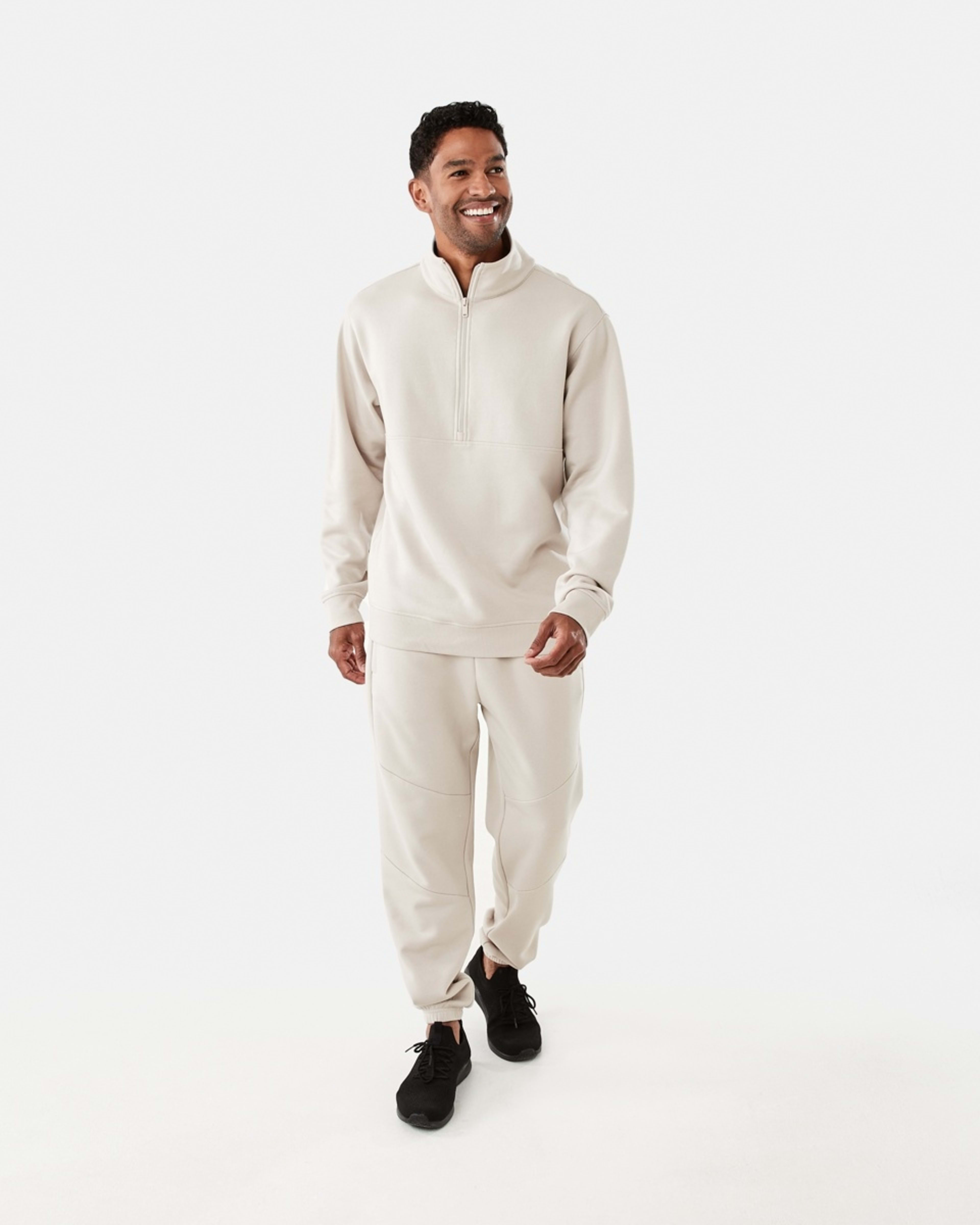 6 Active Mens Panel Trackpants SILVER LINING, 6 of 6