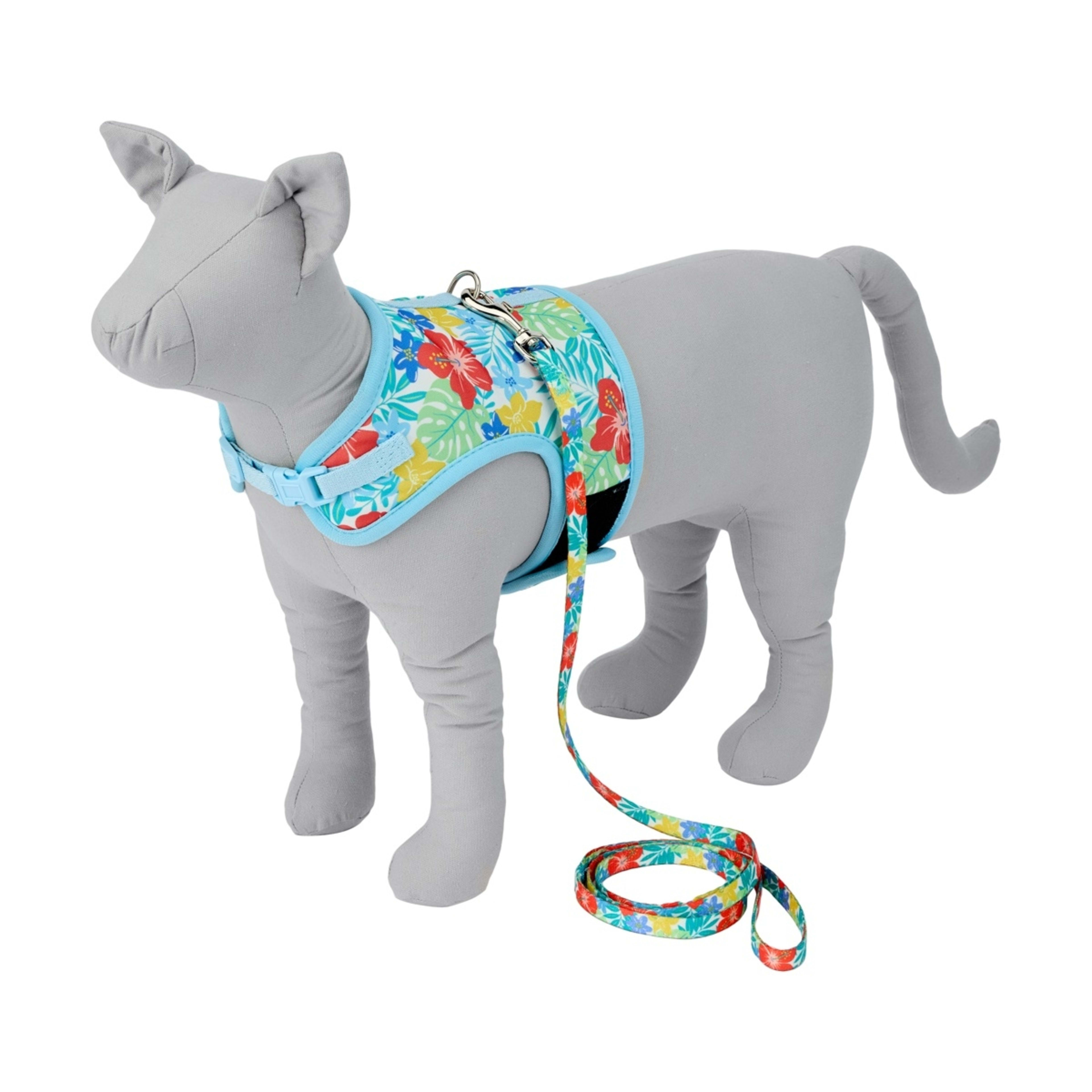 2 Cat Harness and Lead Set - Tropical Print, 2 of 10