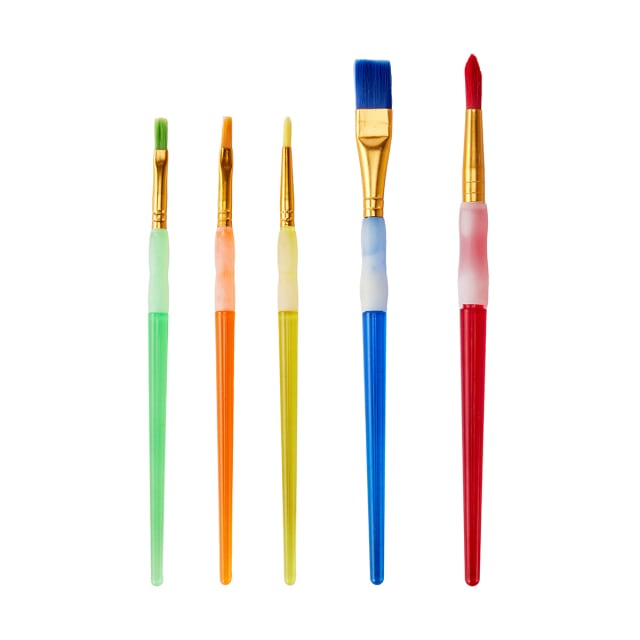 5 Pack Grip Paint Brushes Kmart
