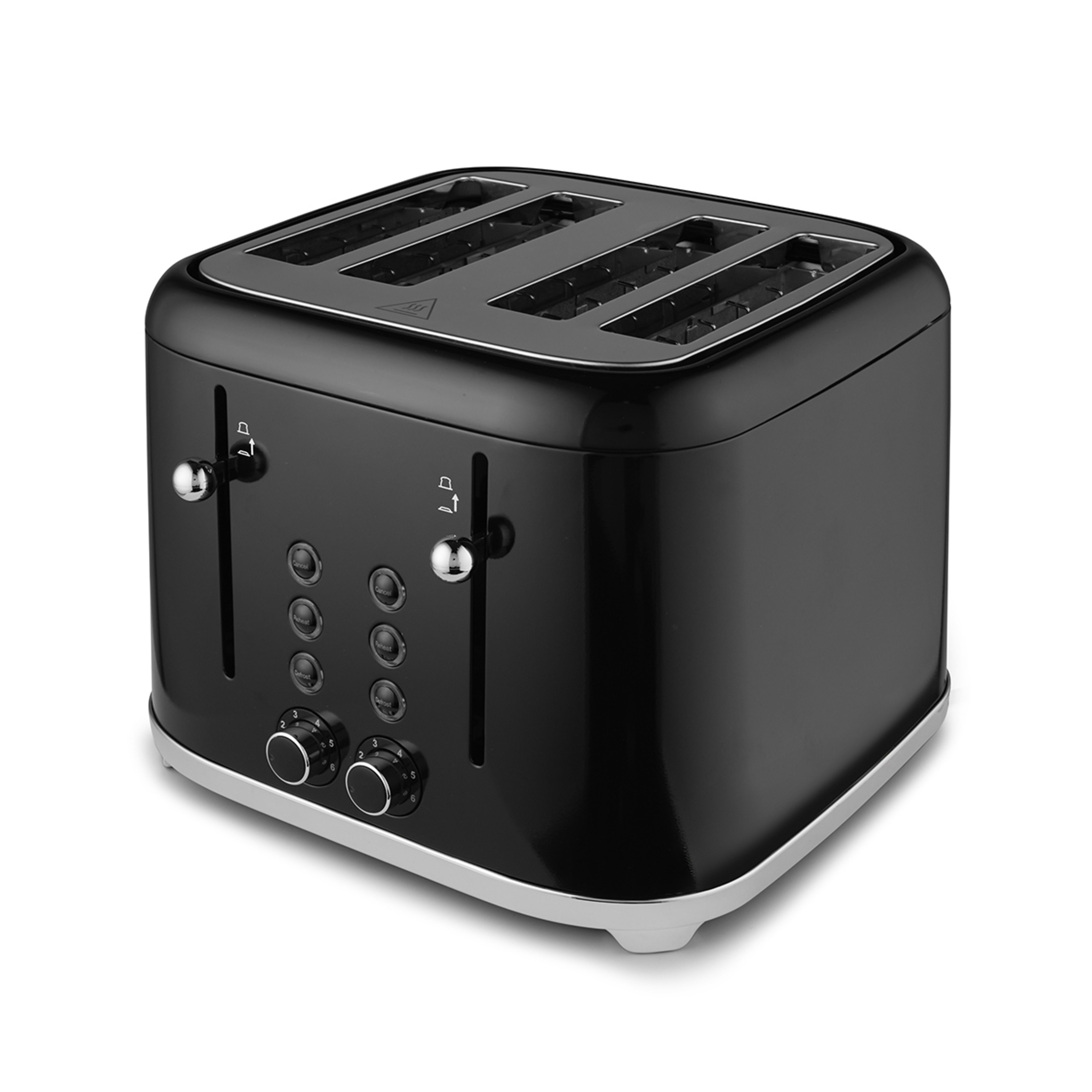 5 4 Slice Stainless Steel Toaster - Black, 5 of 8