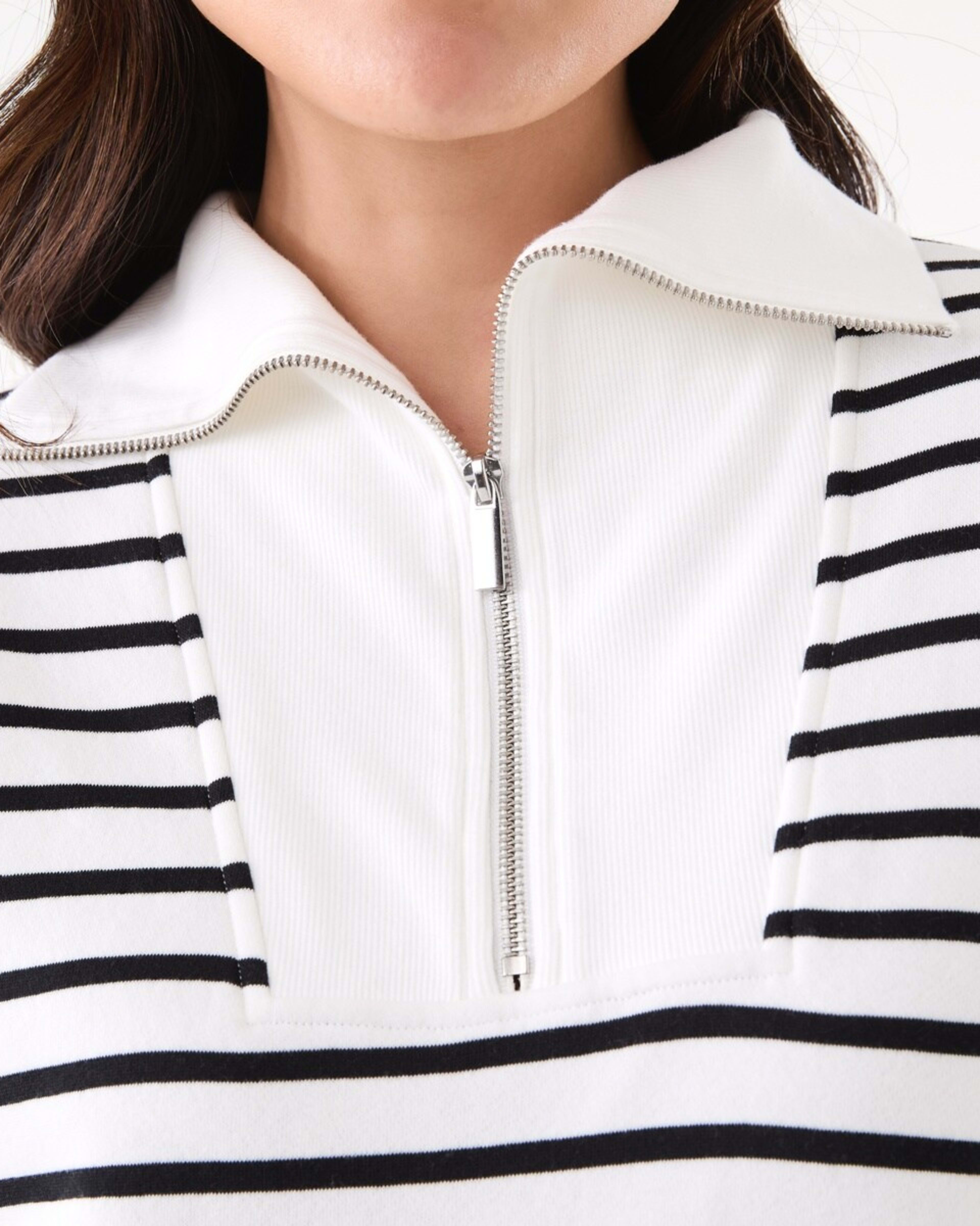 5 Long Sleeve Quarter Zip Sweatshirt Lucy Str W, 5 of 5
