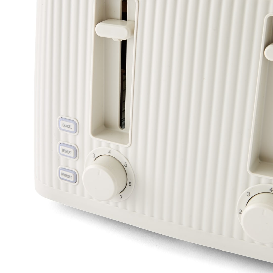 4 Slice Toaster Linear - Off White - Kmart