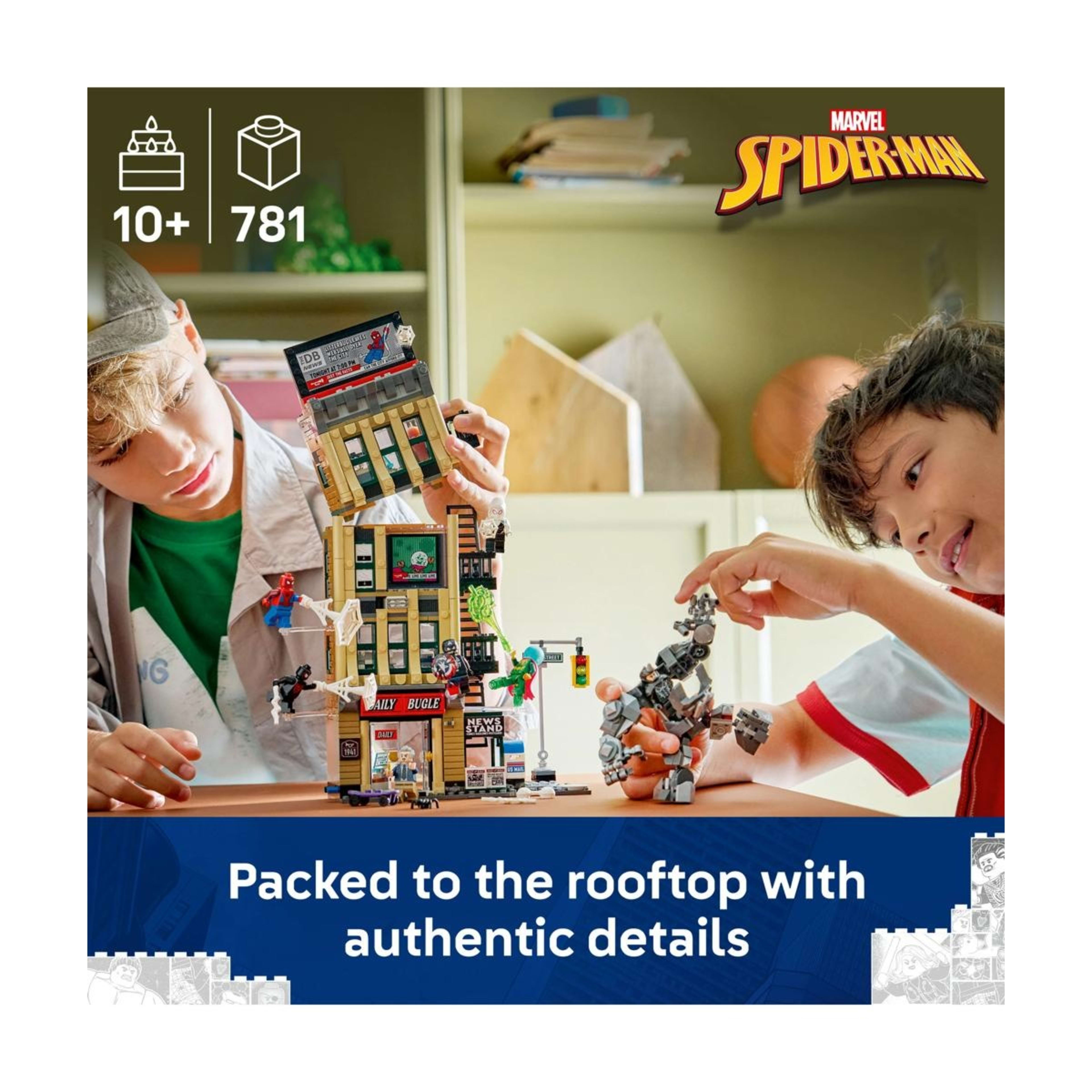 3 LEGO Super Heroes Spider-Man vs. Mysterio: The Daily Bugle 76342, 3 of 10