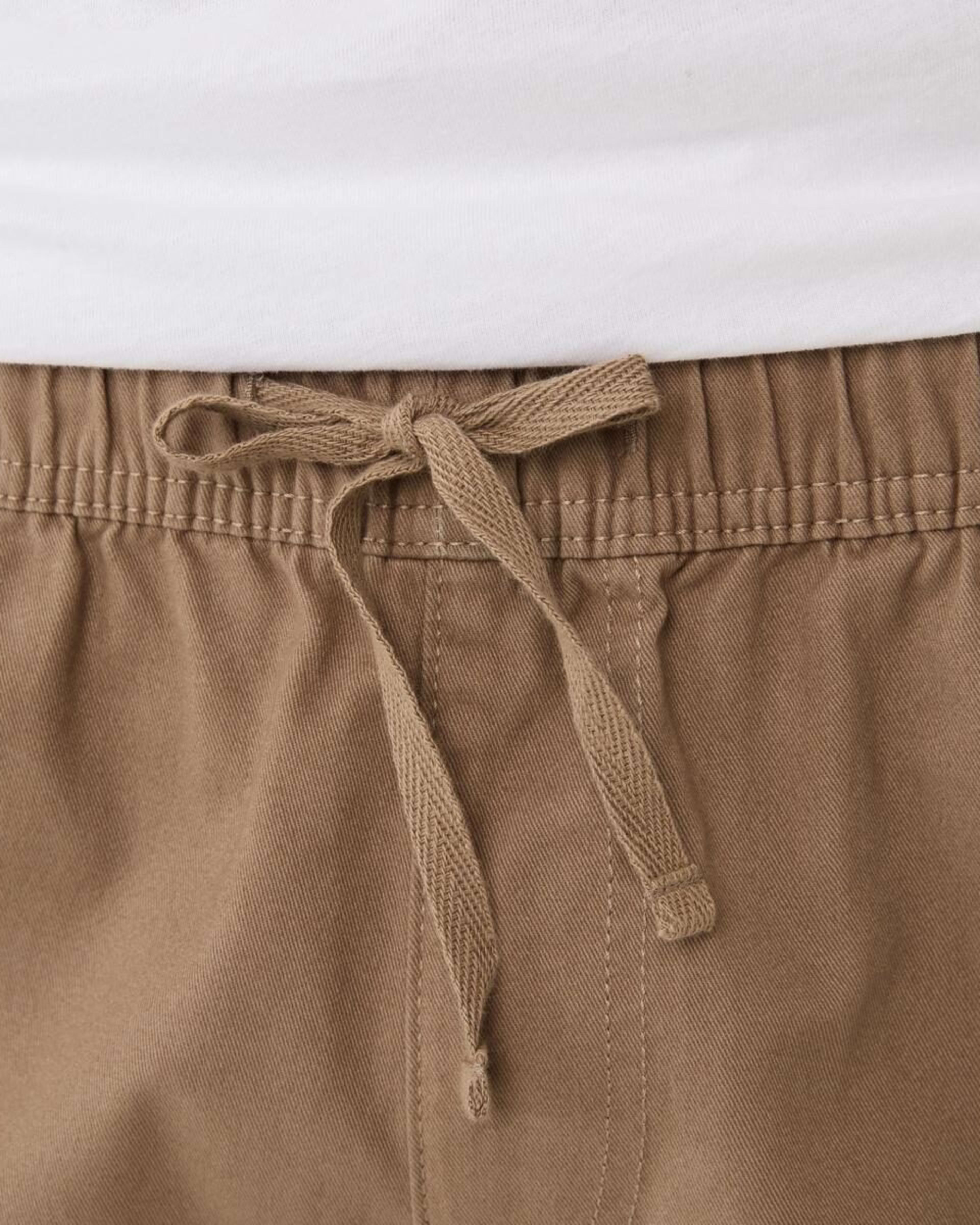 4 Elastic Waist Cargo Shorts TANNIN, 4 of 7