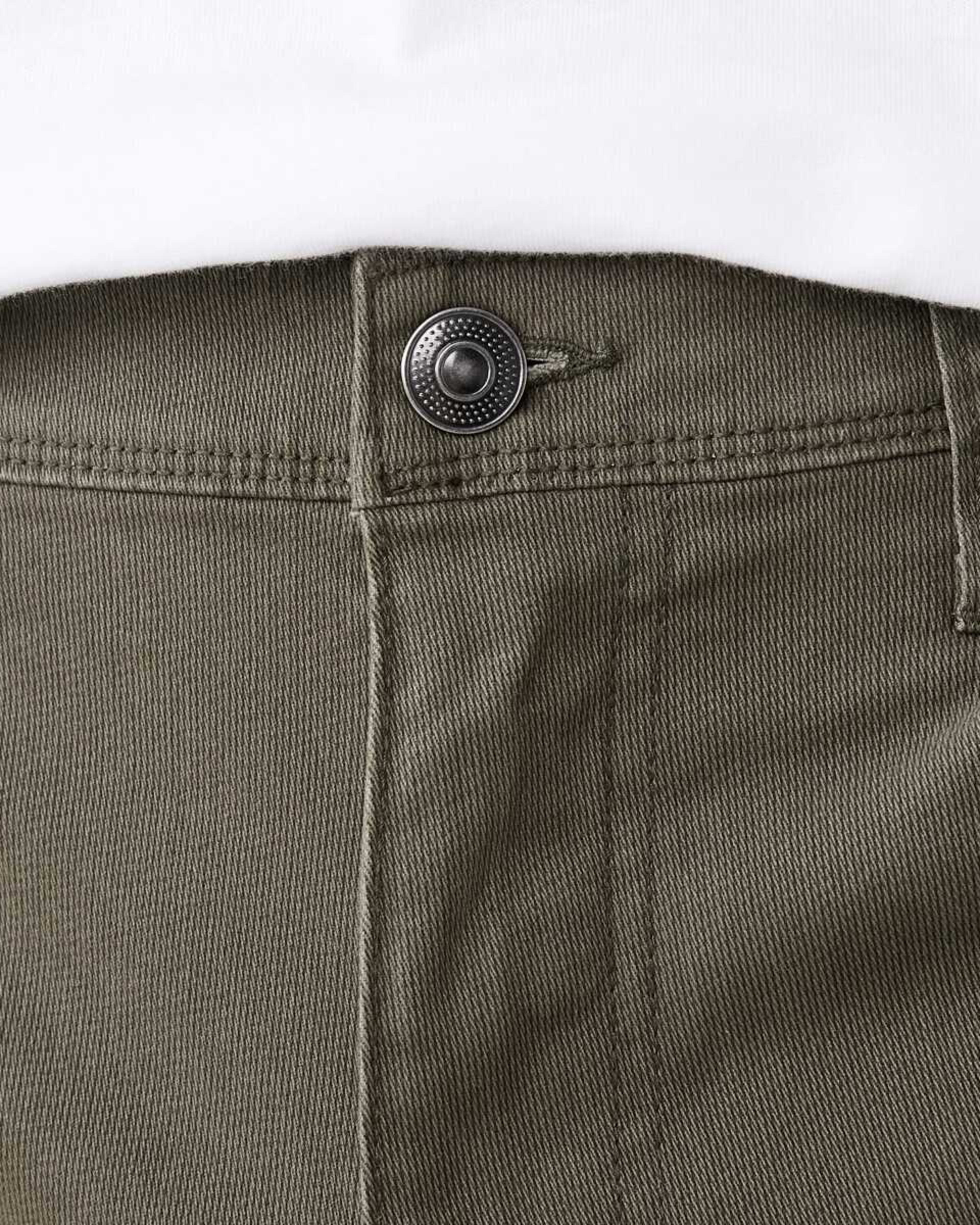 4 Straight Textured Jeans Stone Green, 4 of 5