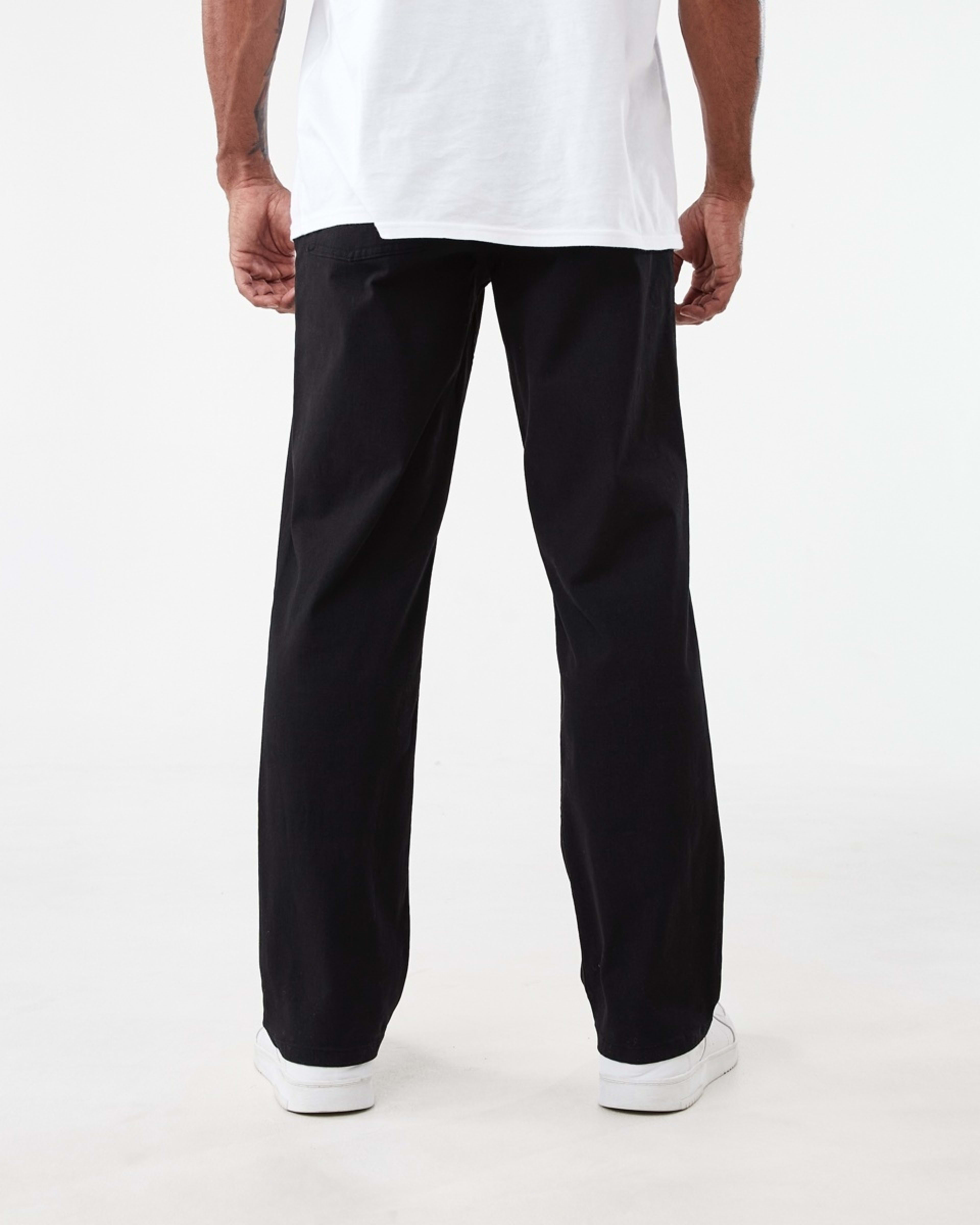 3 Straight Textured Jeans BLACK, 3 of 5