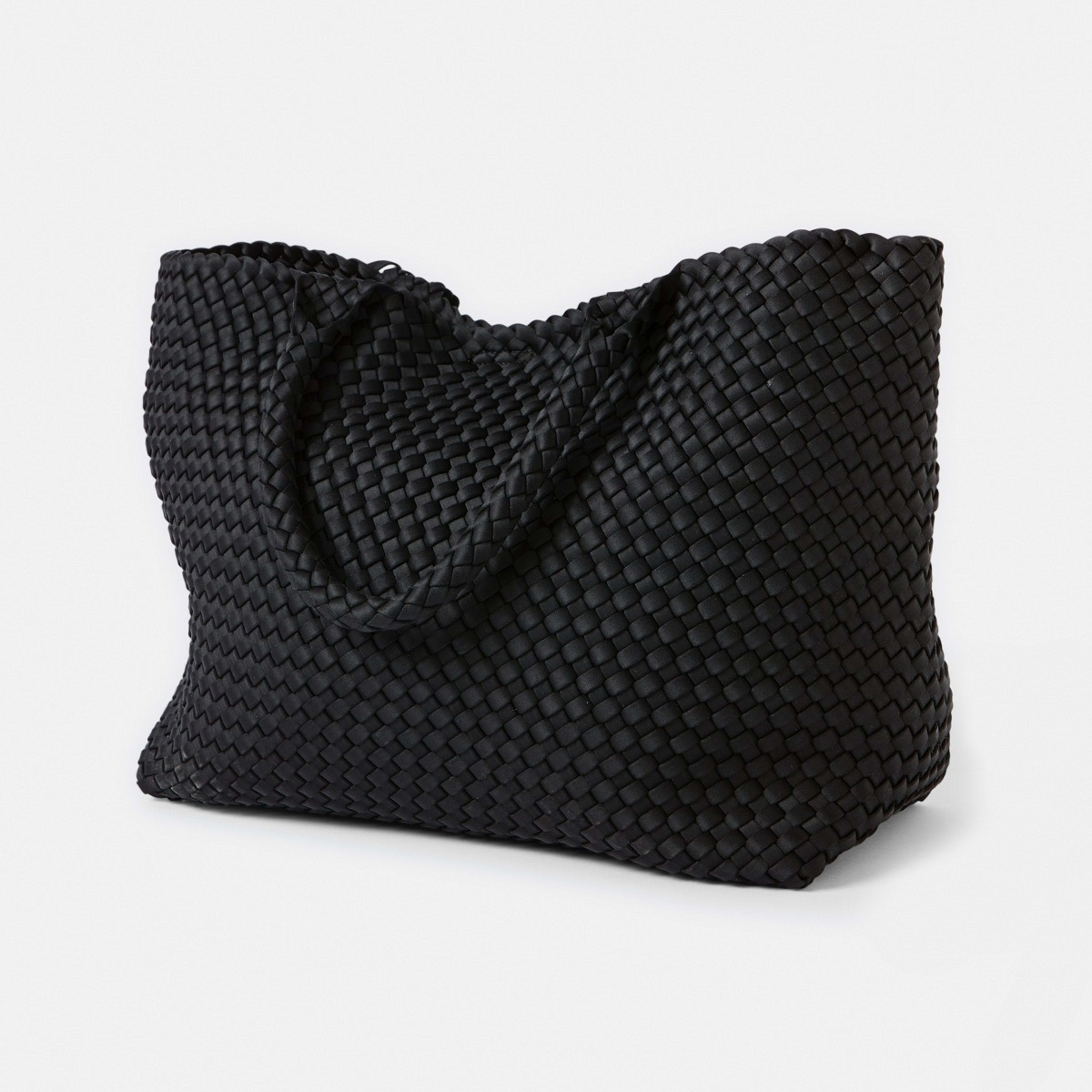 2 Weave Tote Bag Black, 2 of 5