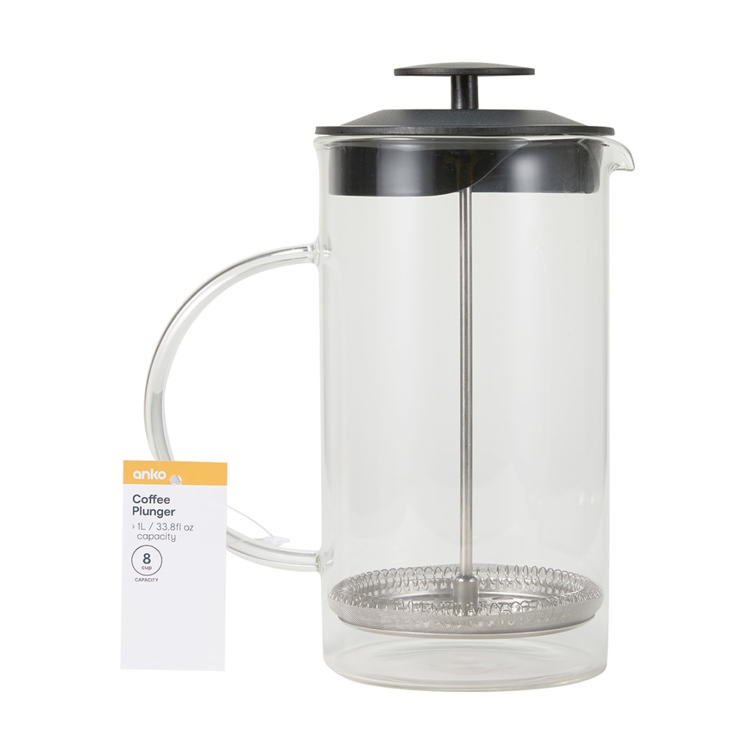 8 Cup Coffee Plunger Kmart