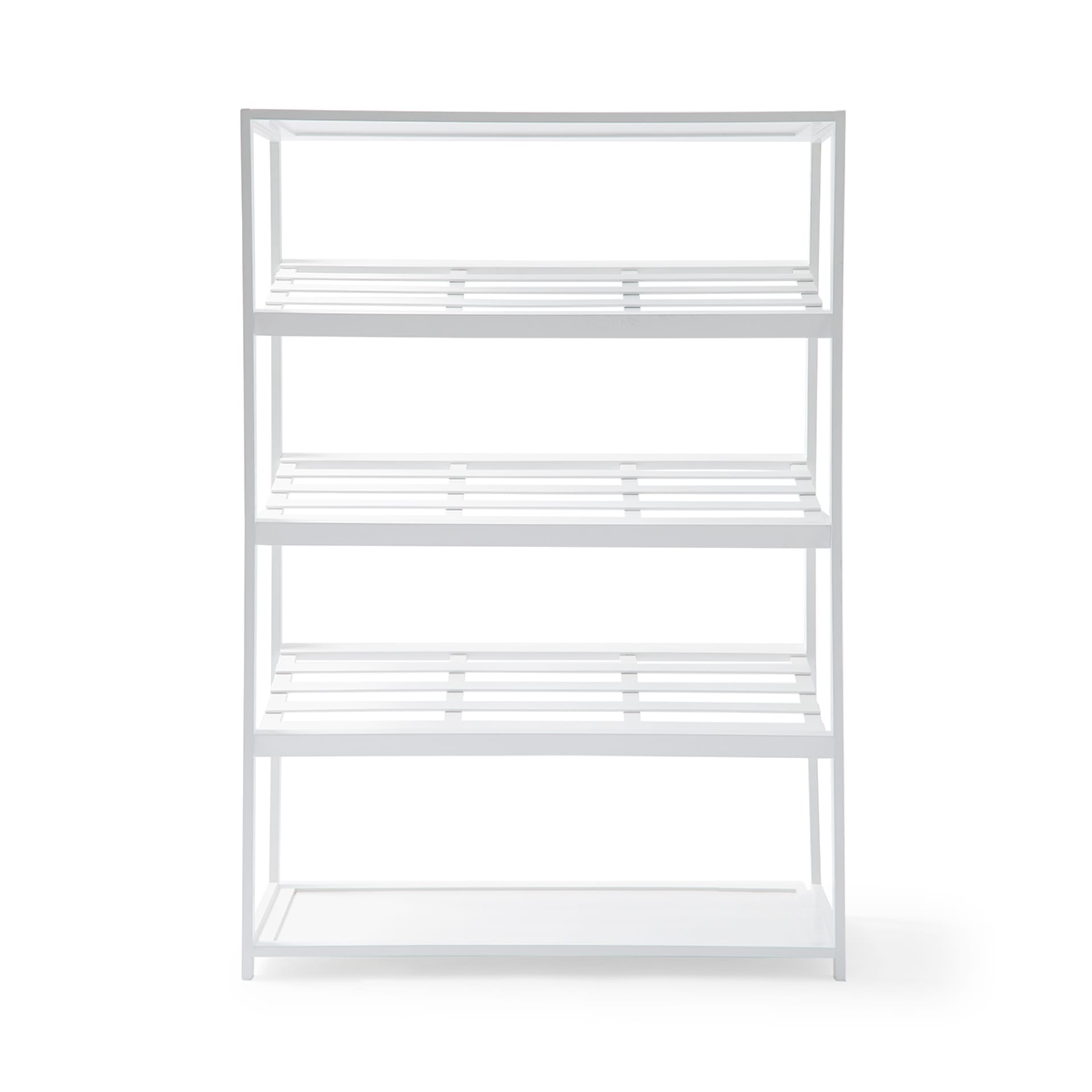 5 Tier White Bamboo Shoe Rack Kmart