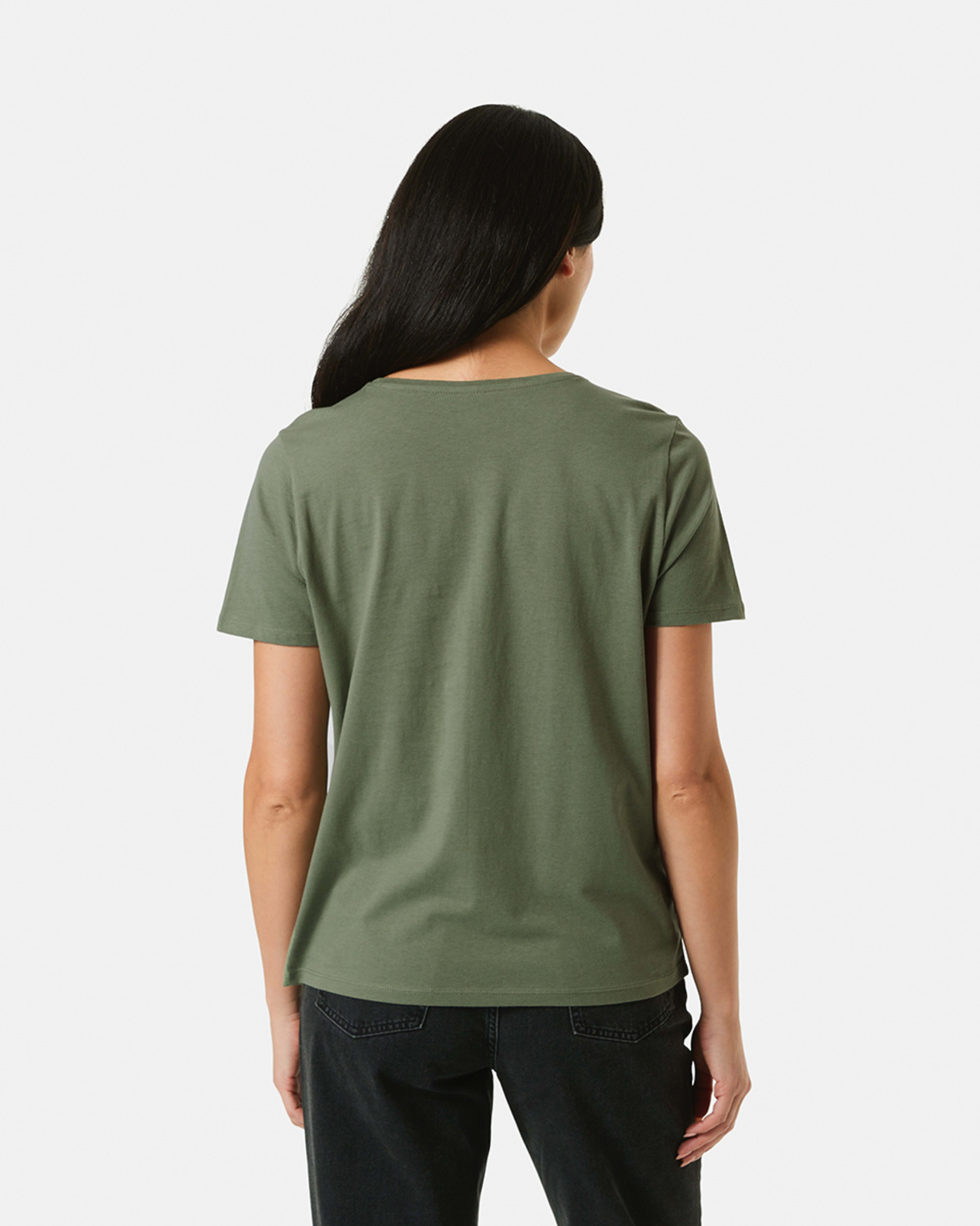3 Basic T-shirt PALE KHAKI, 3 of 5