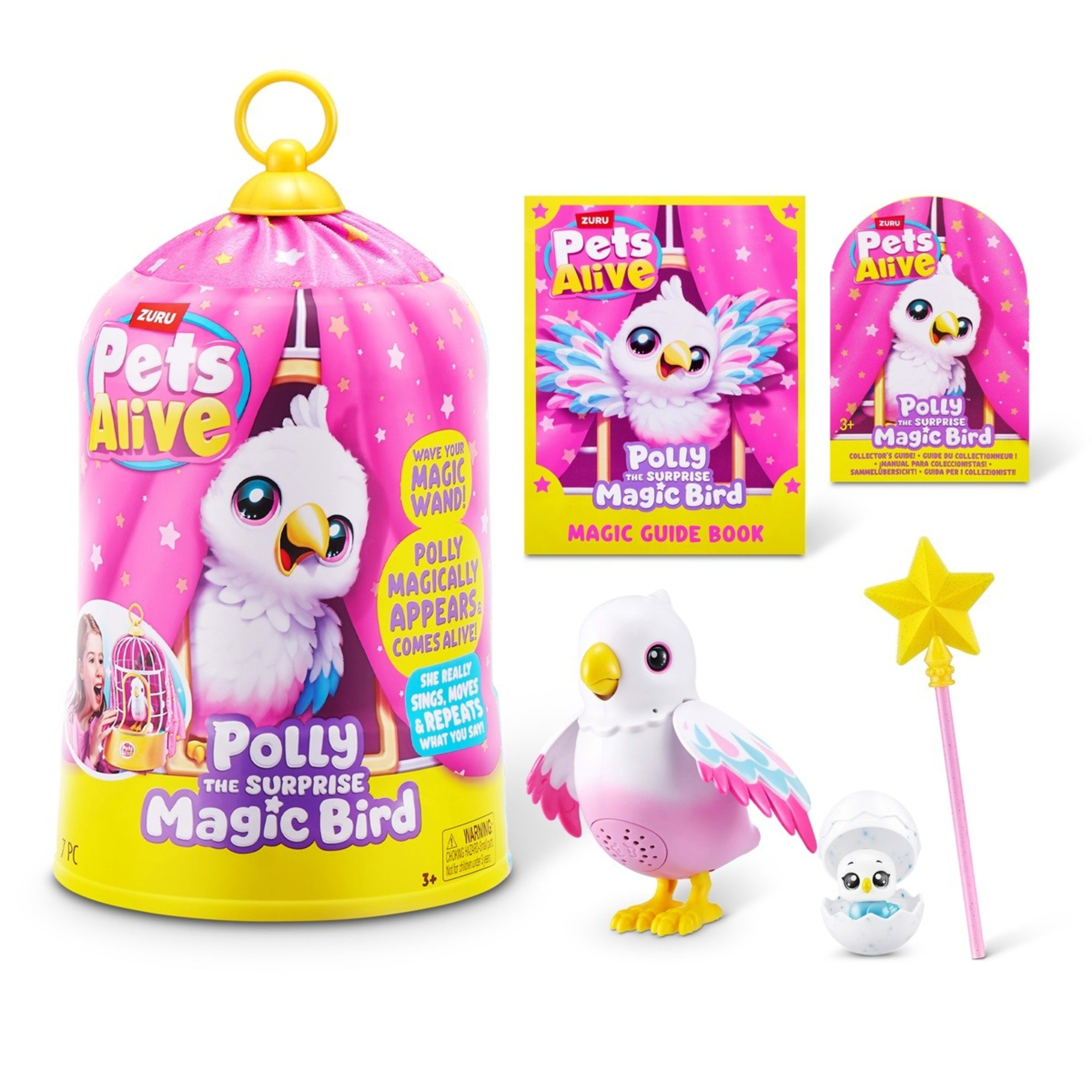 2 7 Piece Zuru Pets Alive Polly the Surprise Magic Bird, 2 of 10