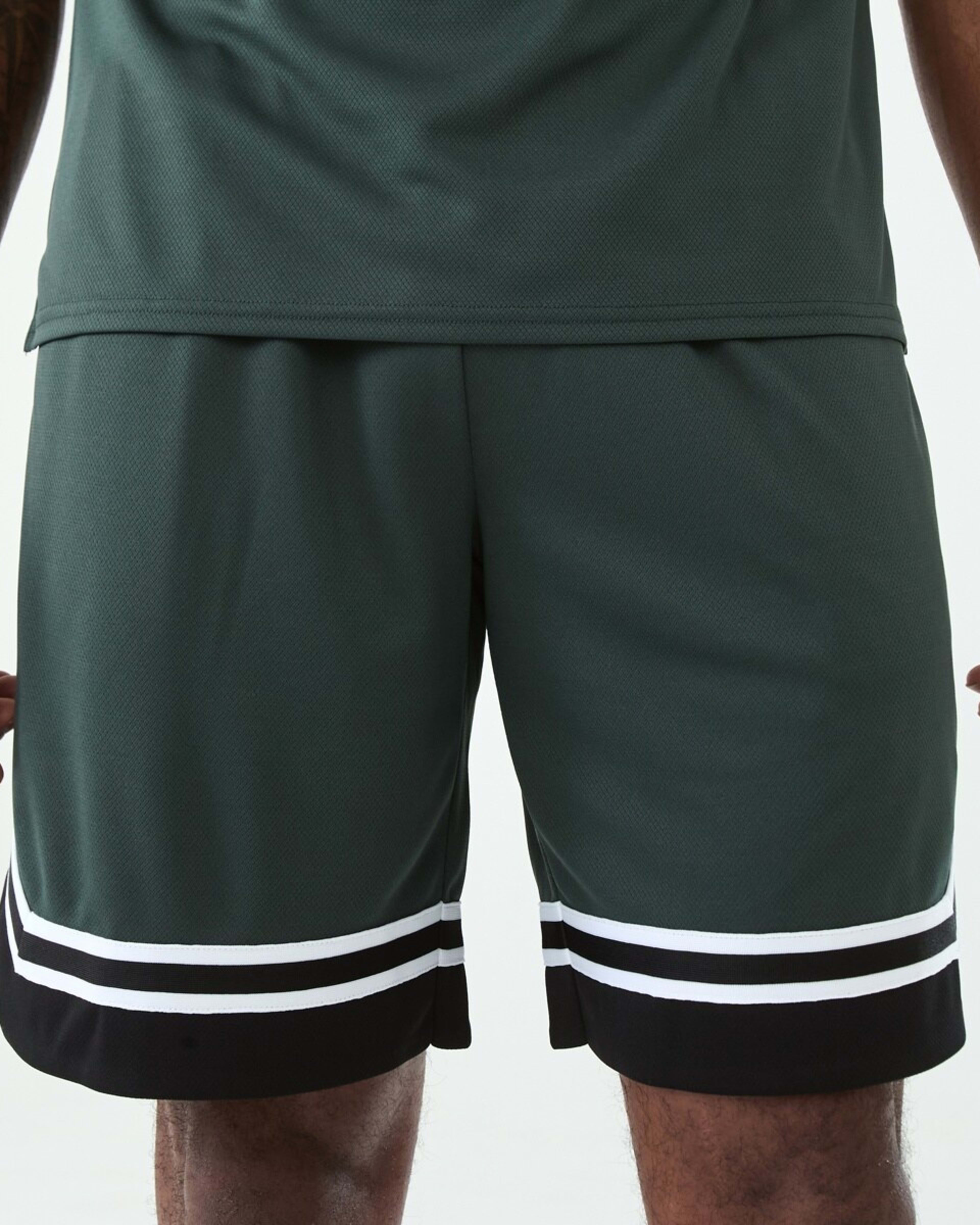 1 Active Mens Basketball Shorts Hunt Green, 1 of 6