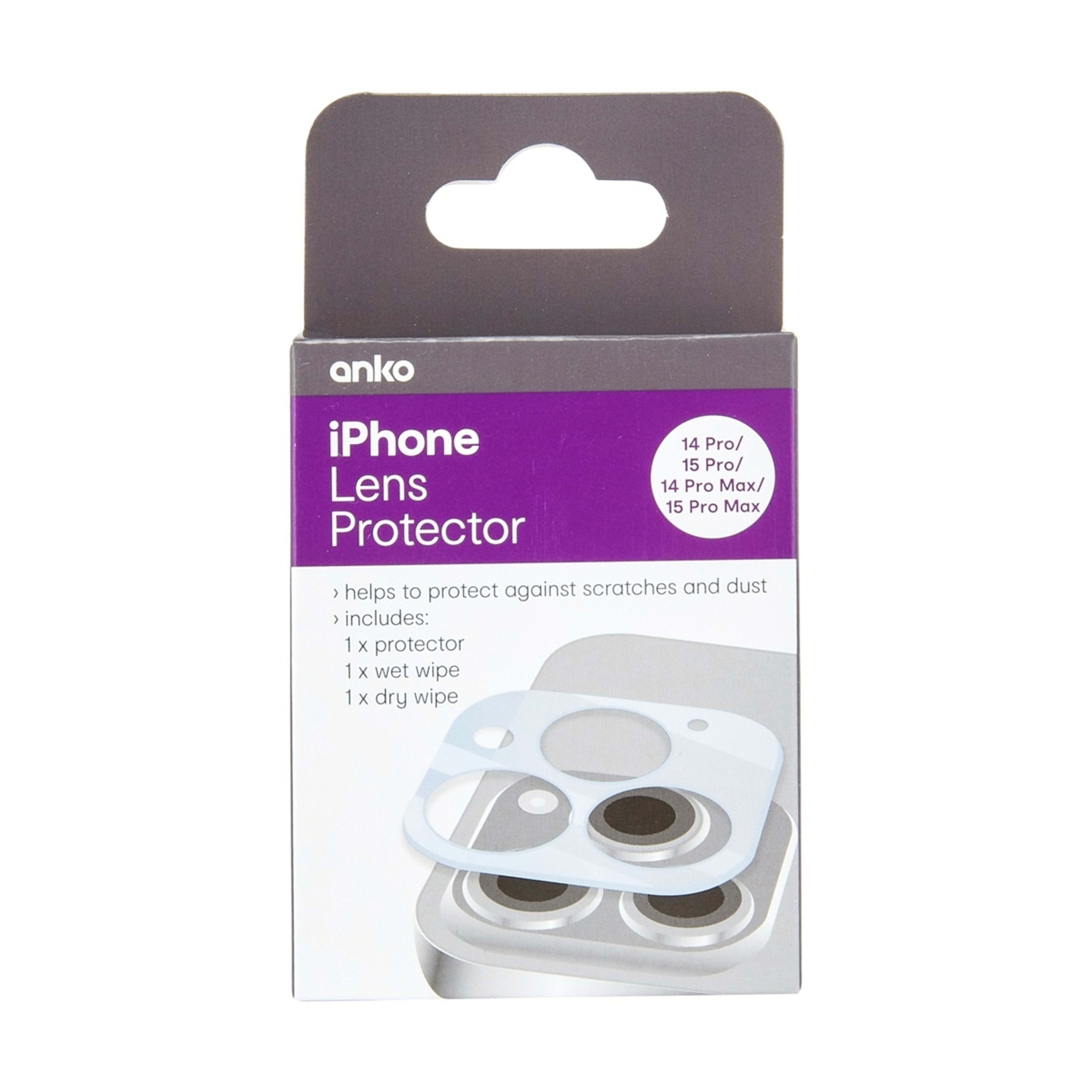 1 iPhone 14 Pro/15 Pro/14 Pro Max/15 Pro Max Lens Protector