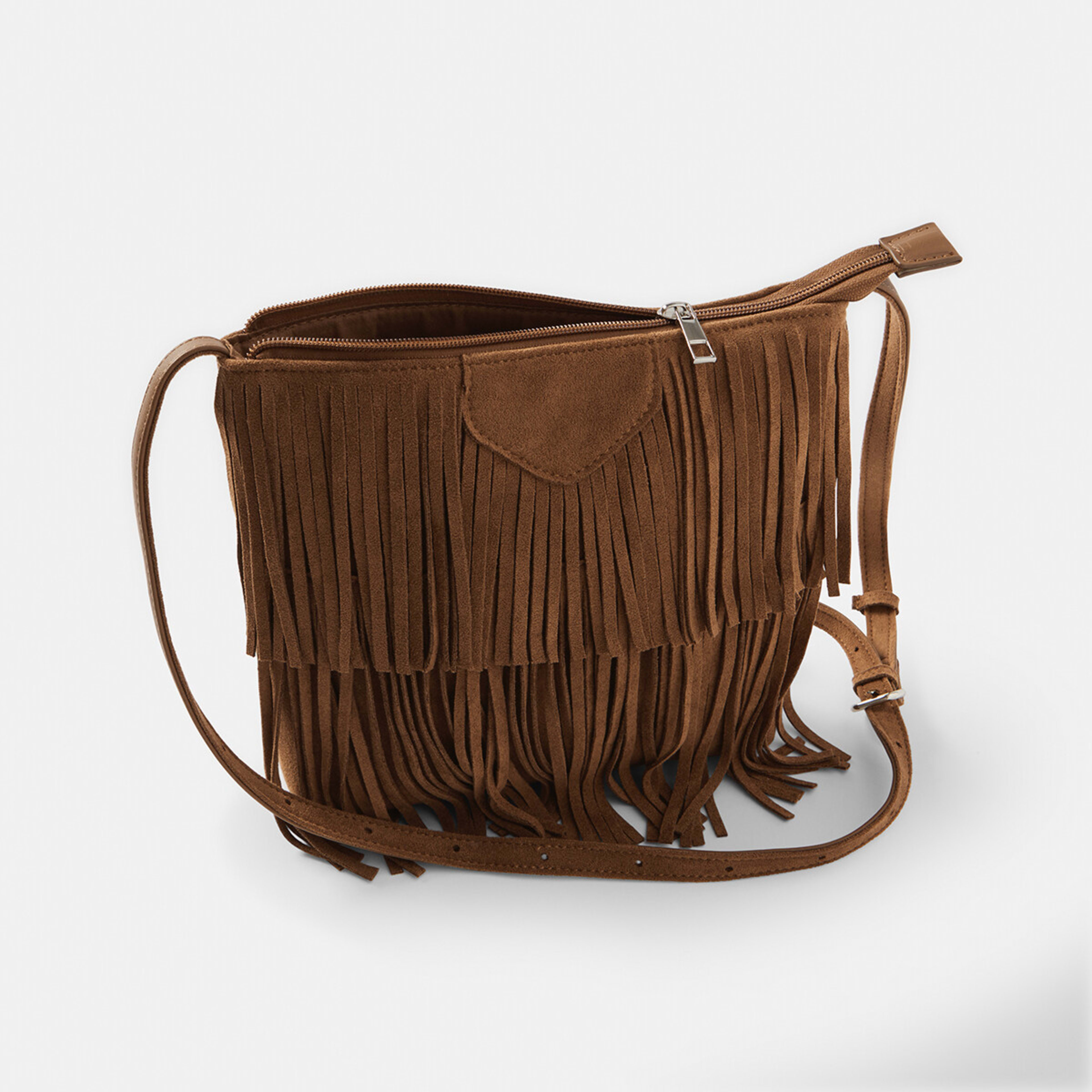 4 Crossbody Bag Brown Tan, 4 of 5