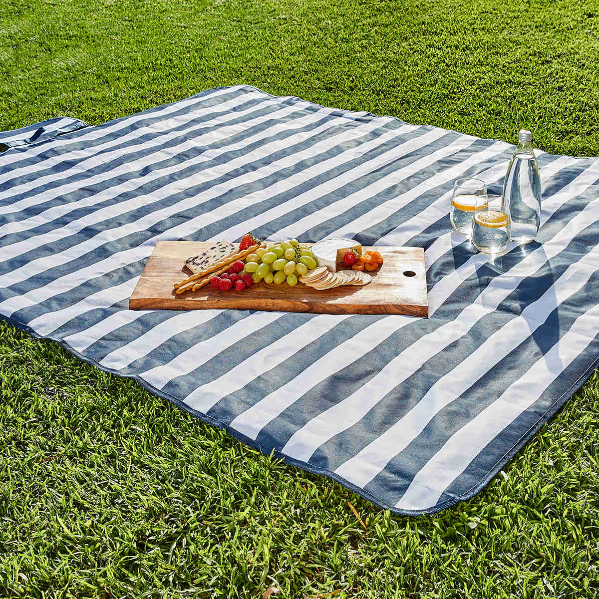 Stripe Picnic Mat - 1.8m x 1.46m - Kmart