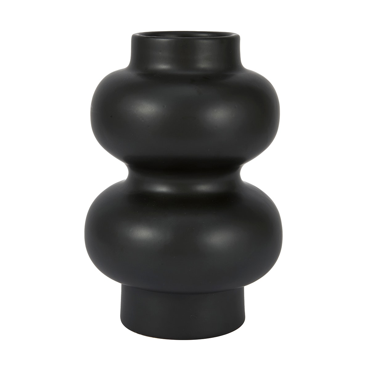 Stacked Black Vase Kmart
