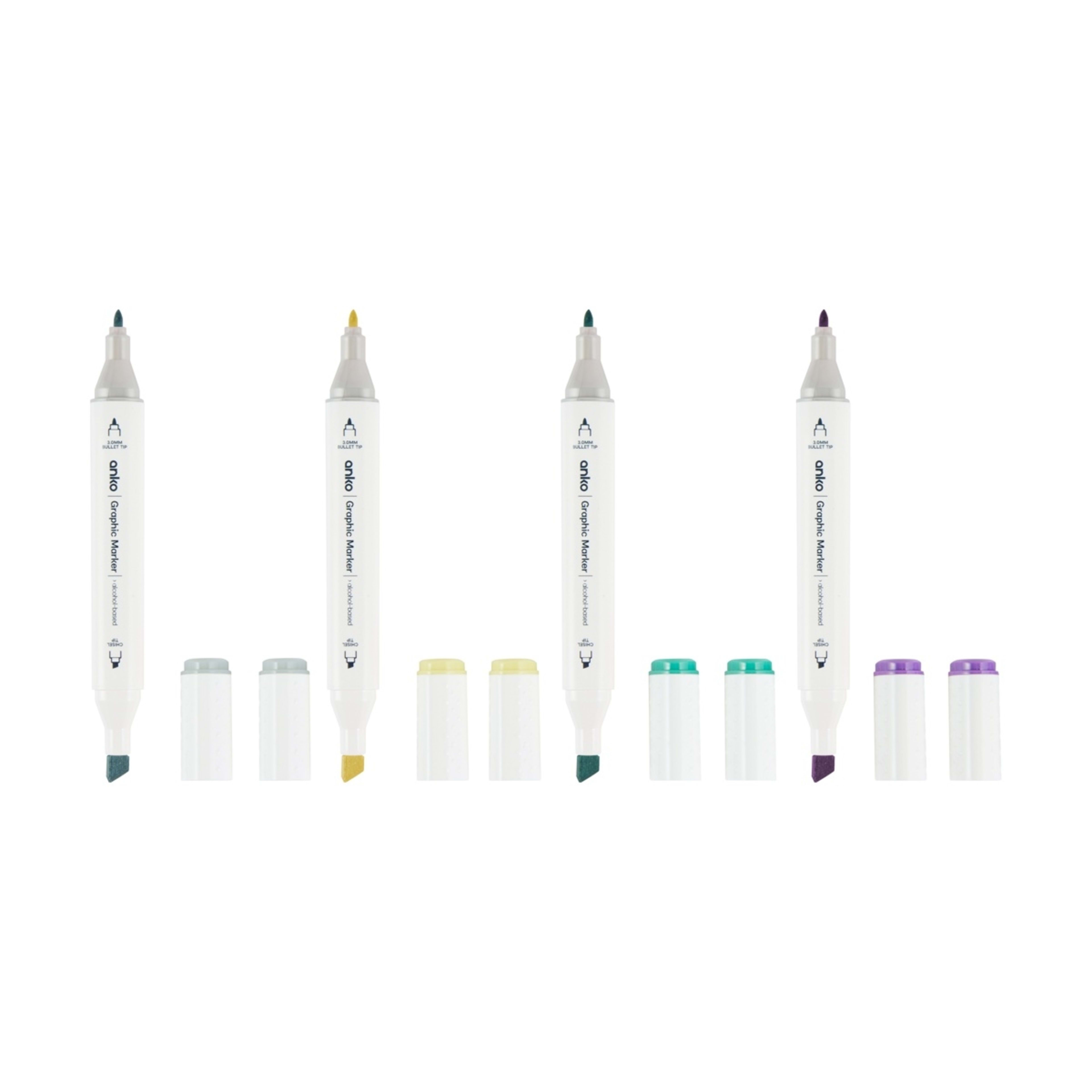 4 12 Pack Dual Tip Graphic Markers - Pastel, 4 of 8