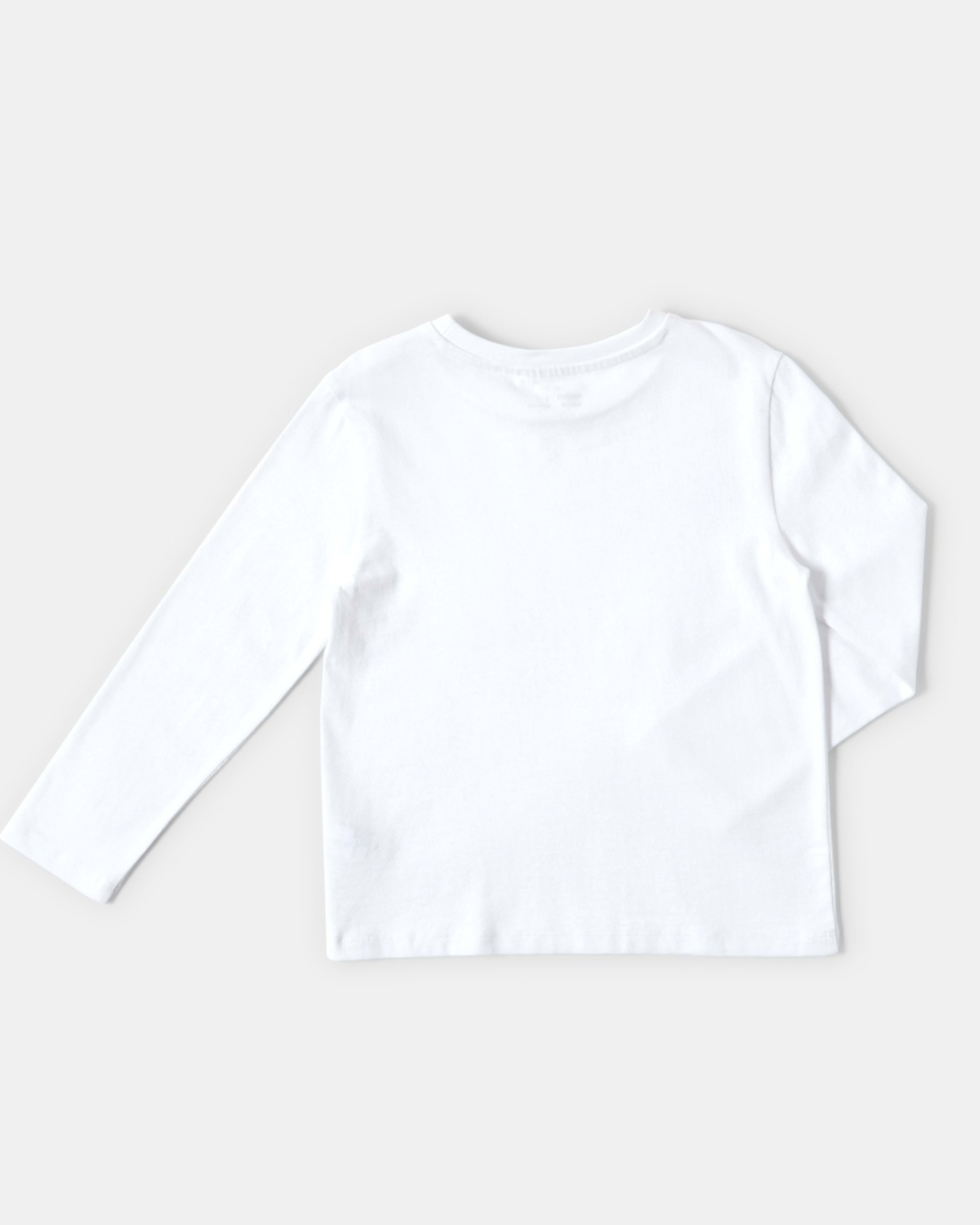 9 Long Sleeve Plain T-shirt White, 9 of 9