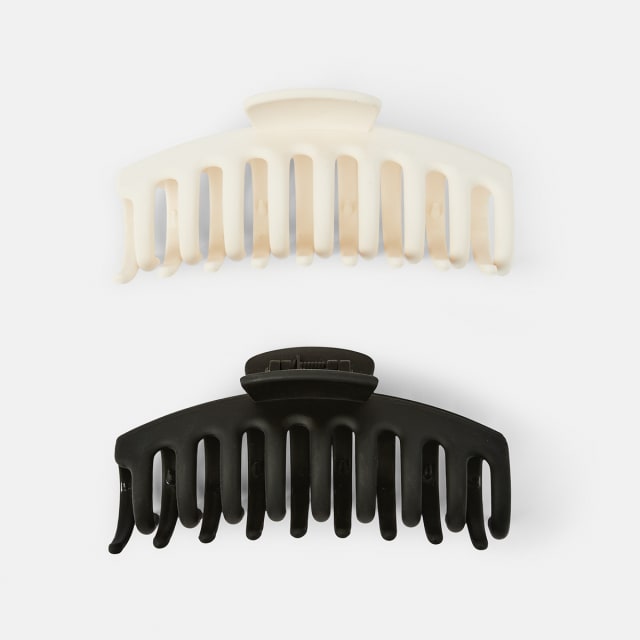2 Pack Barrel Claw Hair Clips Kmart
