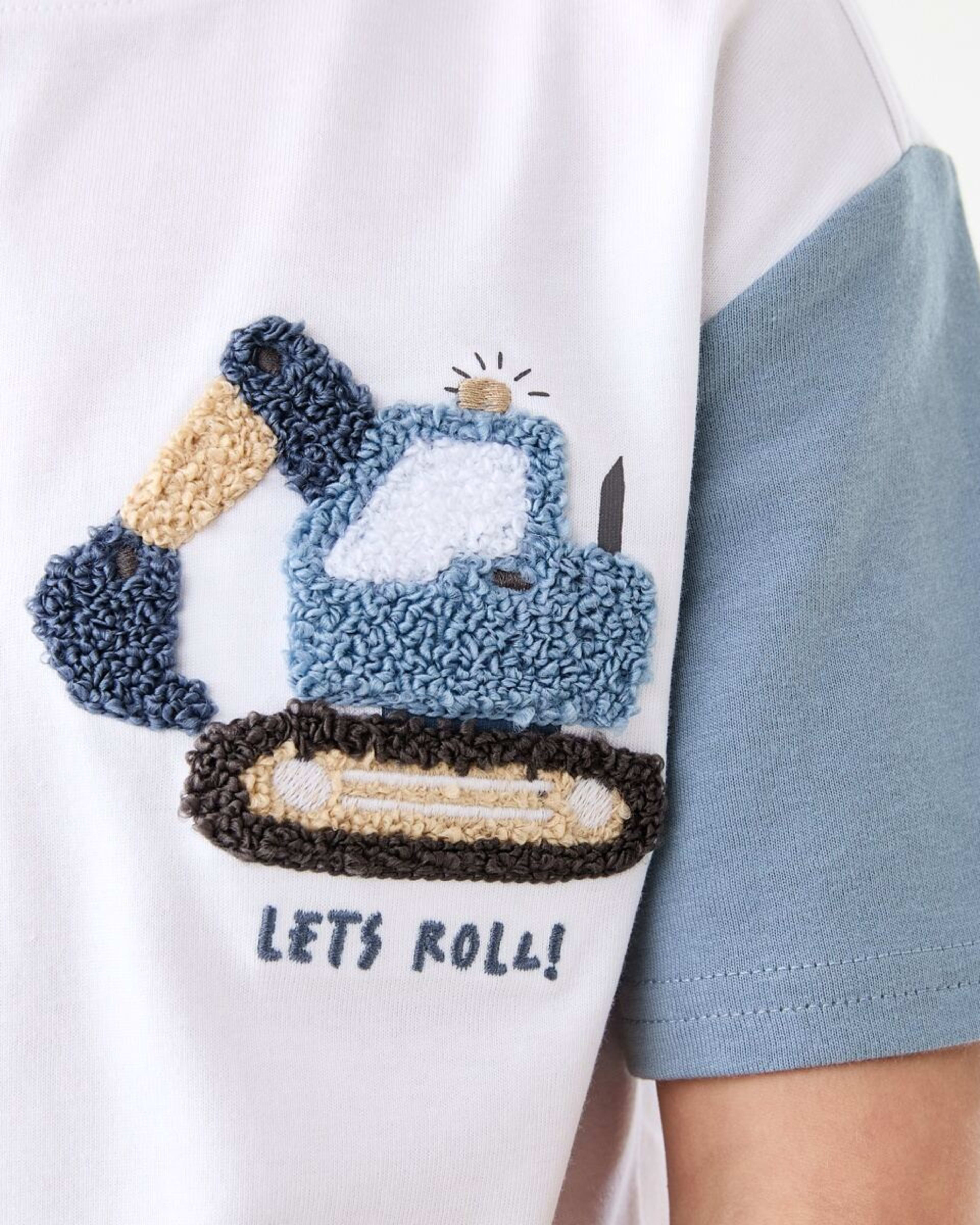 4 Boucle T-shirt BEIGE LETS ROLL BOUCLE DIGGER, 4 of 6