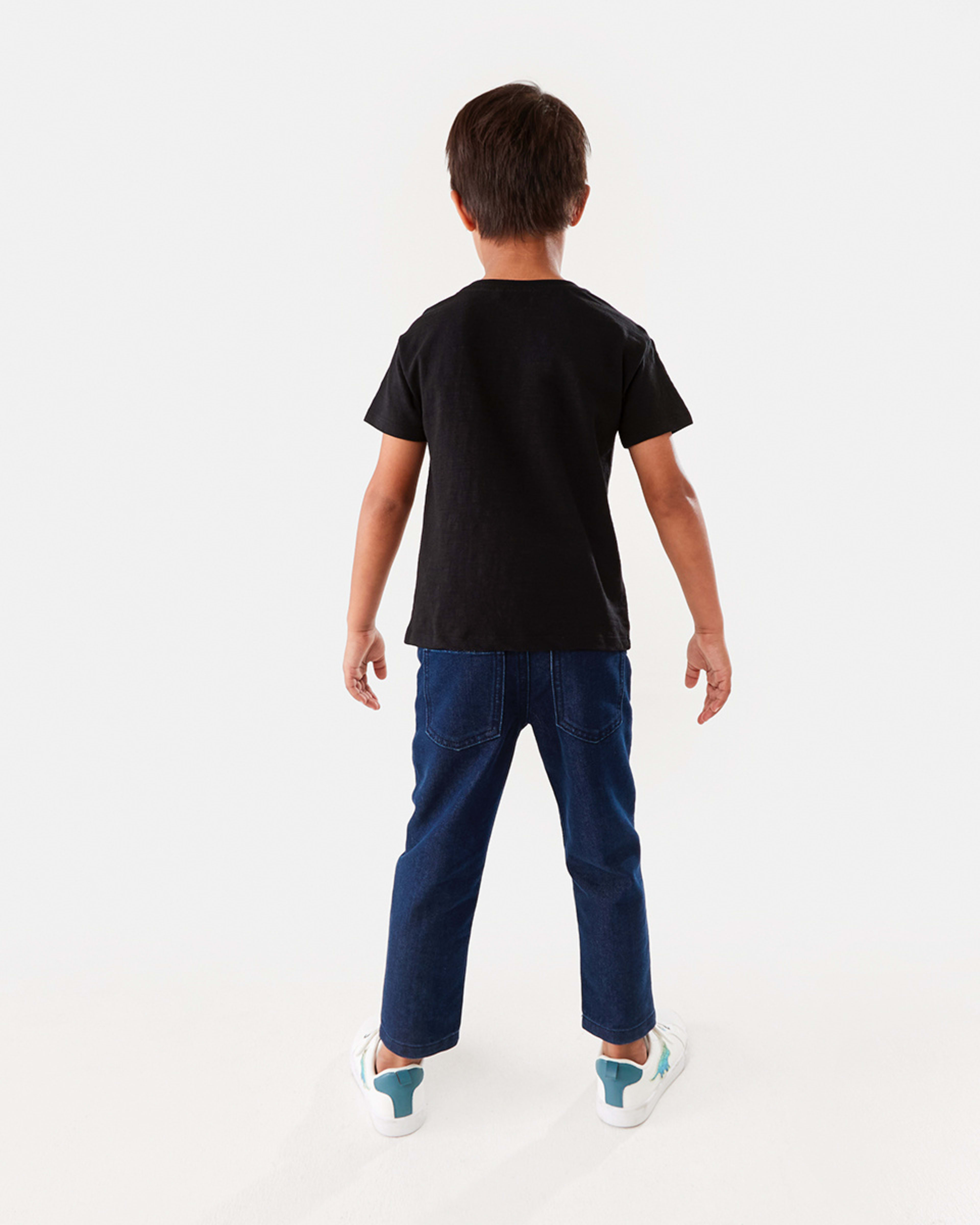 5 Foil Print T-shirt Black Dino, 5 of 7