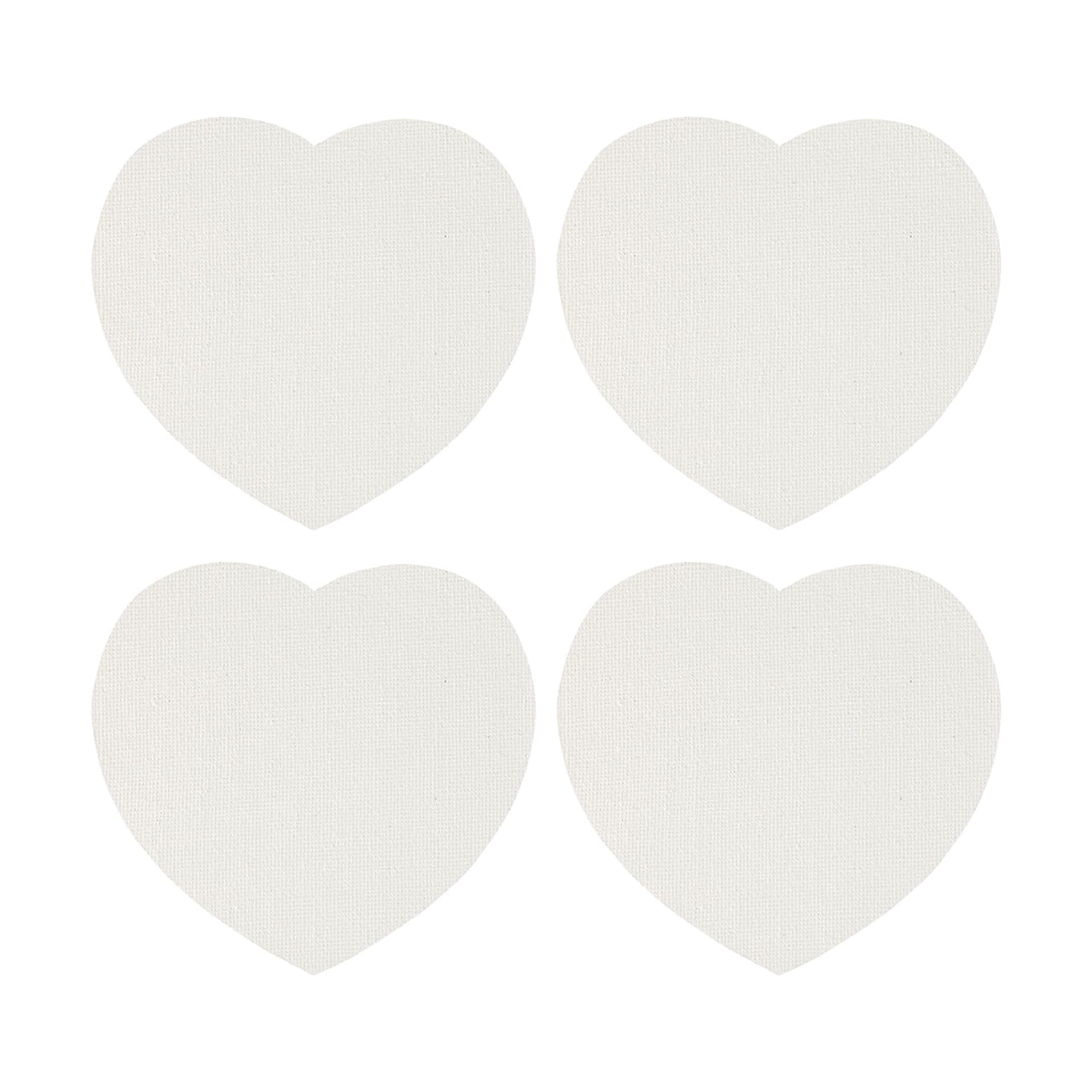4 Pack Paintable Heart Canvas Fridge Kmart