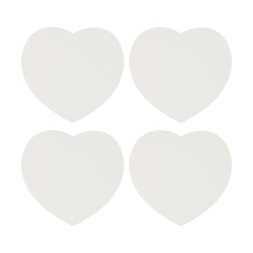 4 Pack Paintable Heart Canvas Fridge Kmart