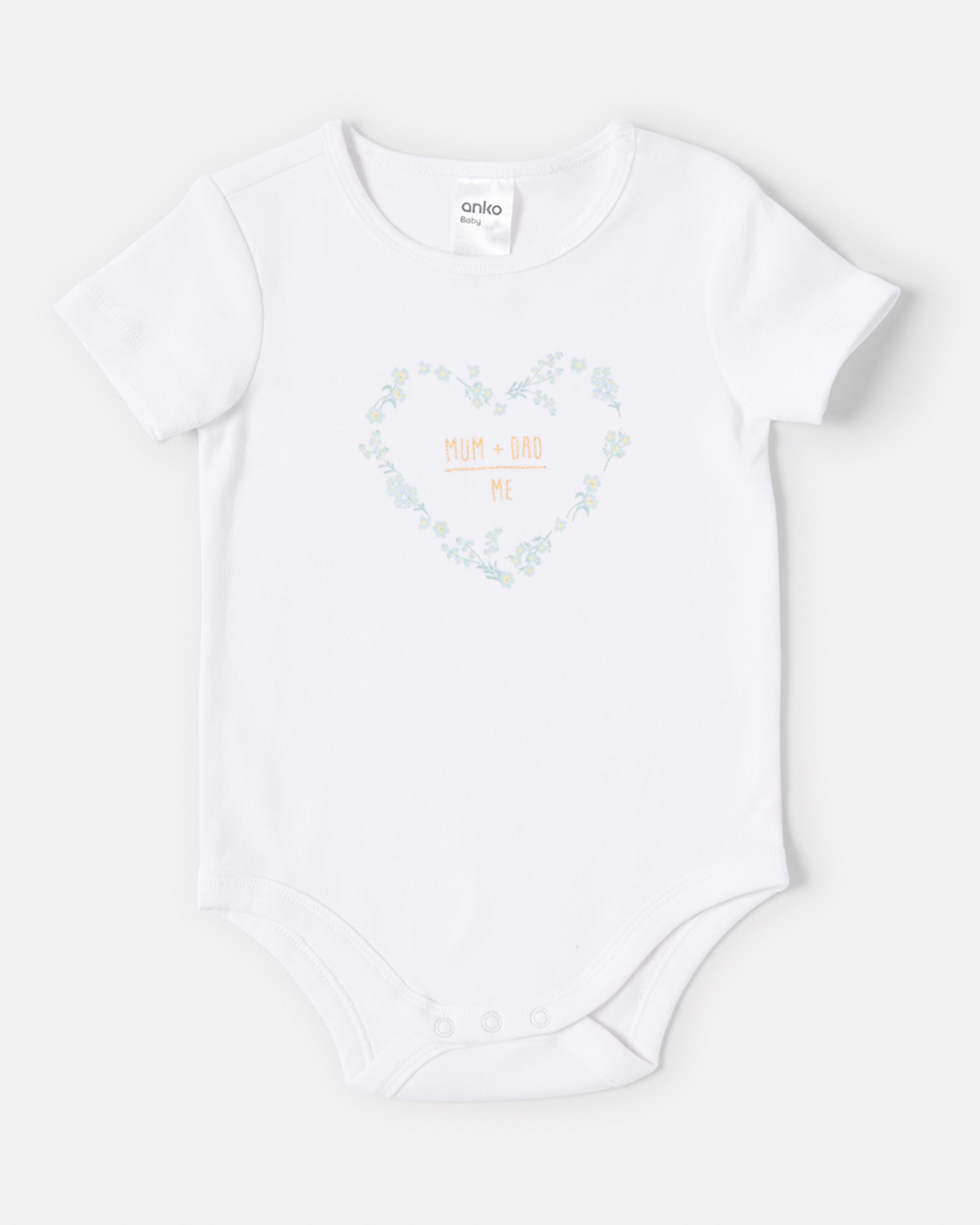 1 Placement Bodysuit Mum Dad Me, 1 of 3