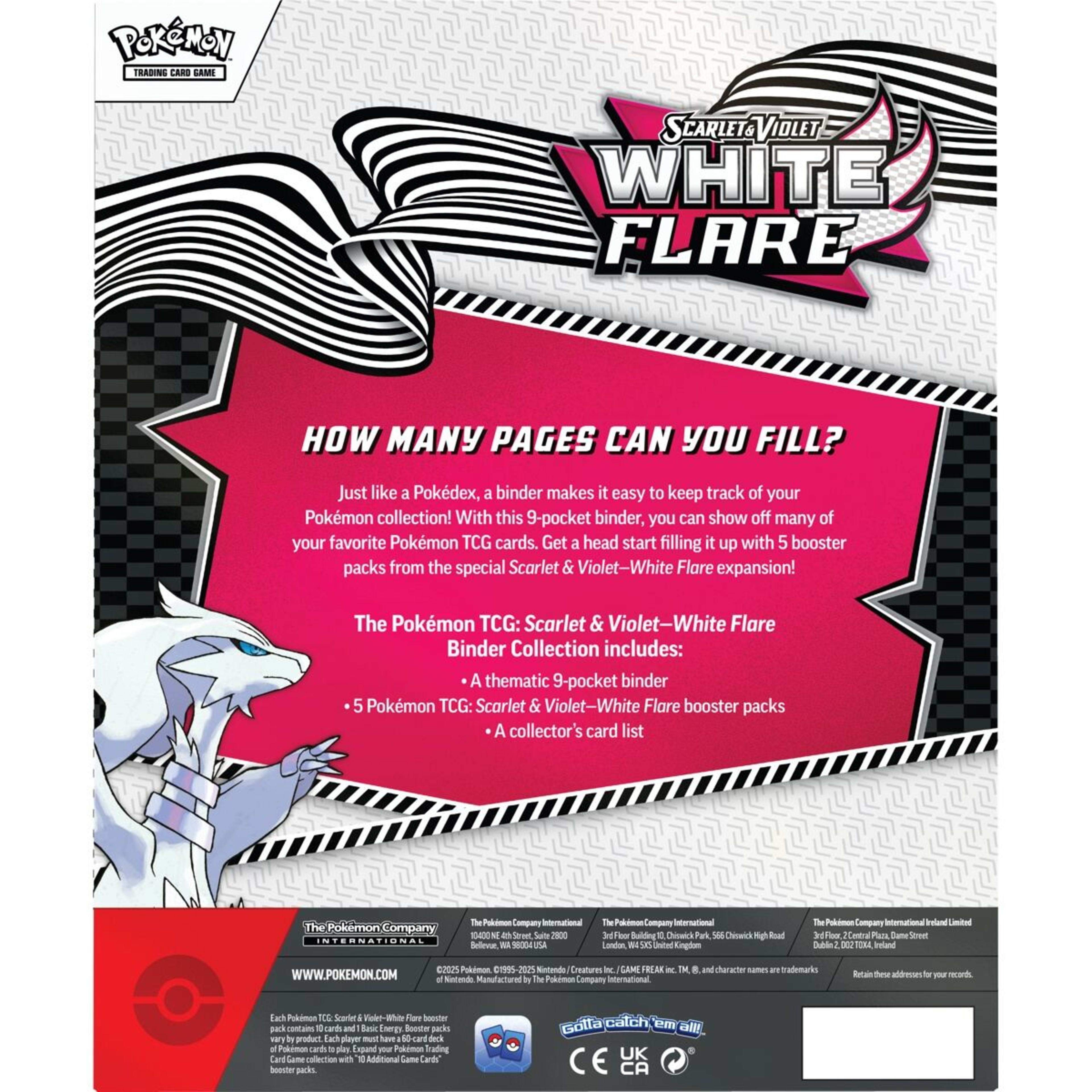 4 Pokemon Trading Card Game: Scarlet and Violet White Flare Binder Collection, 4 of 4
