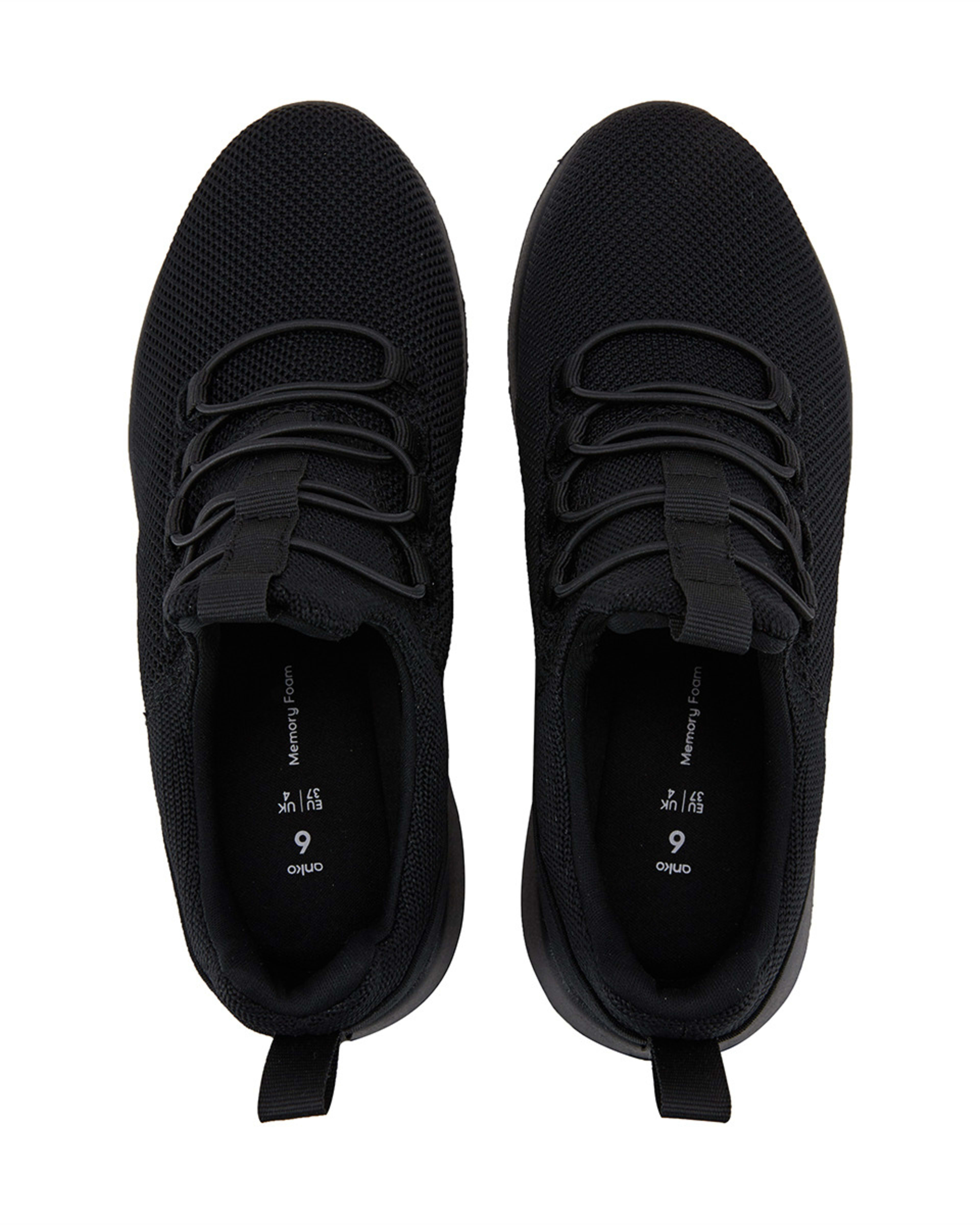 Comfort Sneakers with Elastic Laces Kmart