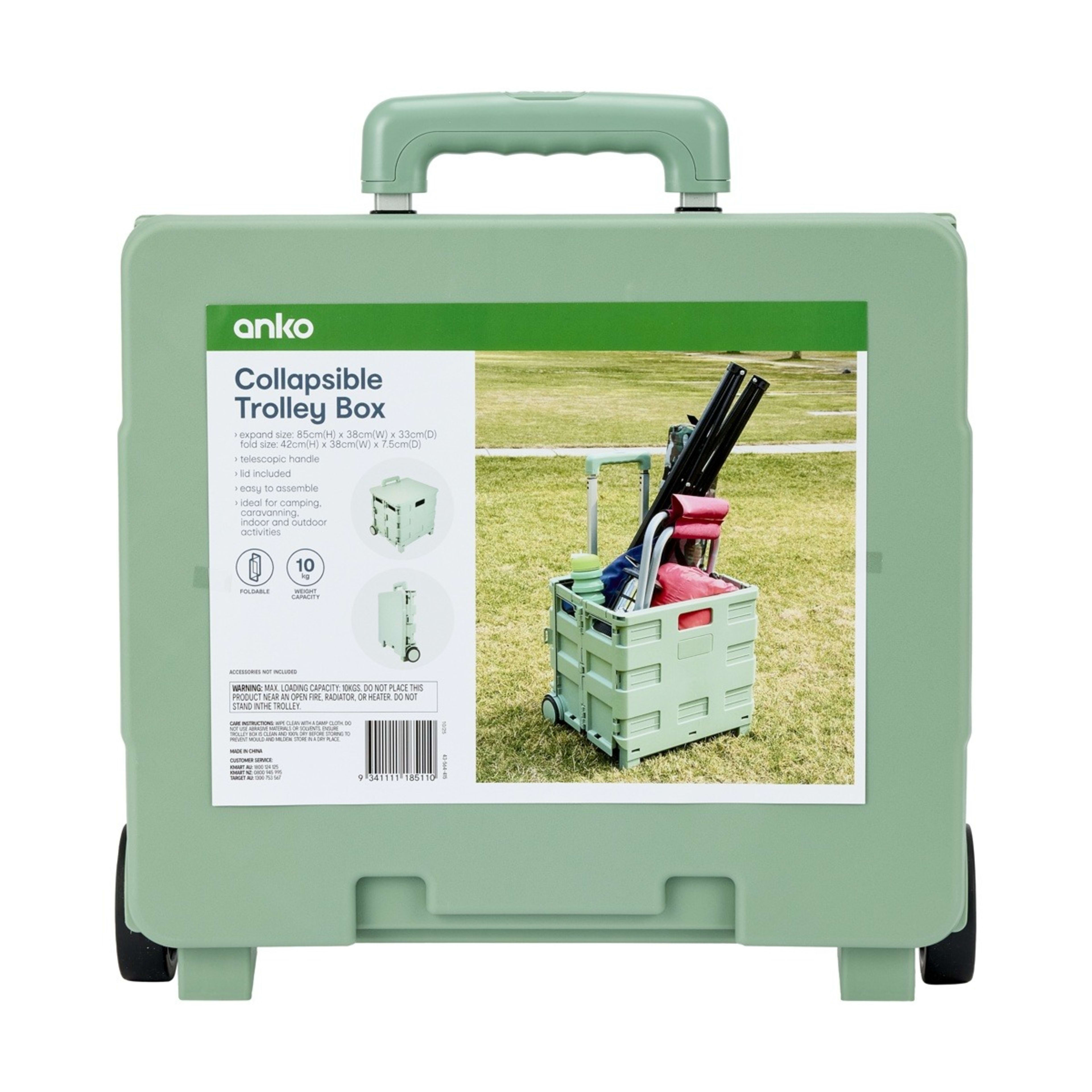 10 Collapsible Trolley Box - Sage, 10 of 10