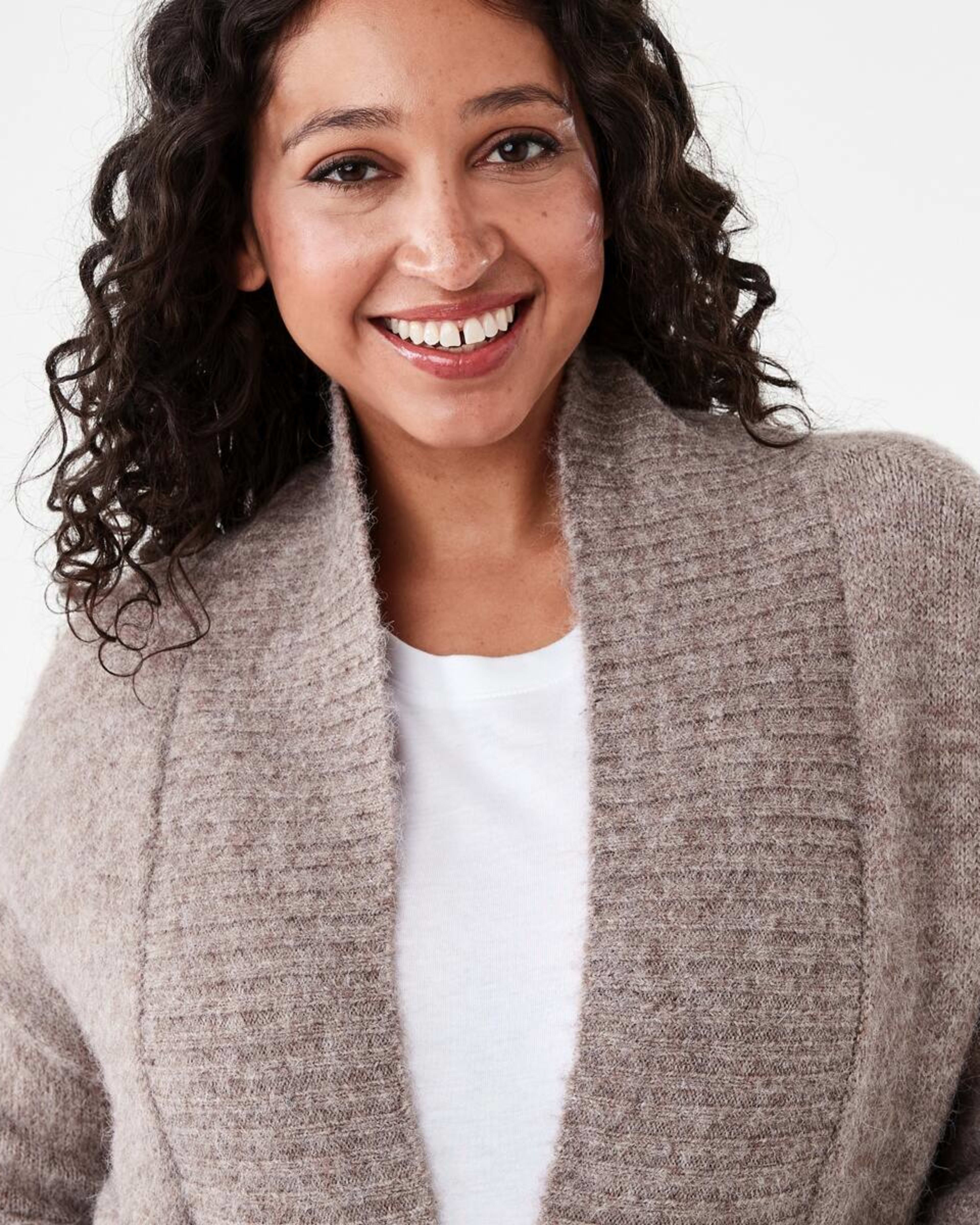 4 Longline Fluffy Cardigan Satelite M, 4 of 7