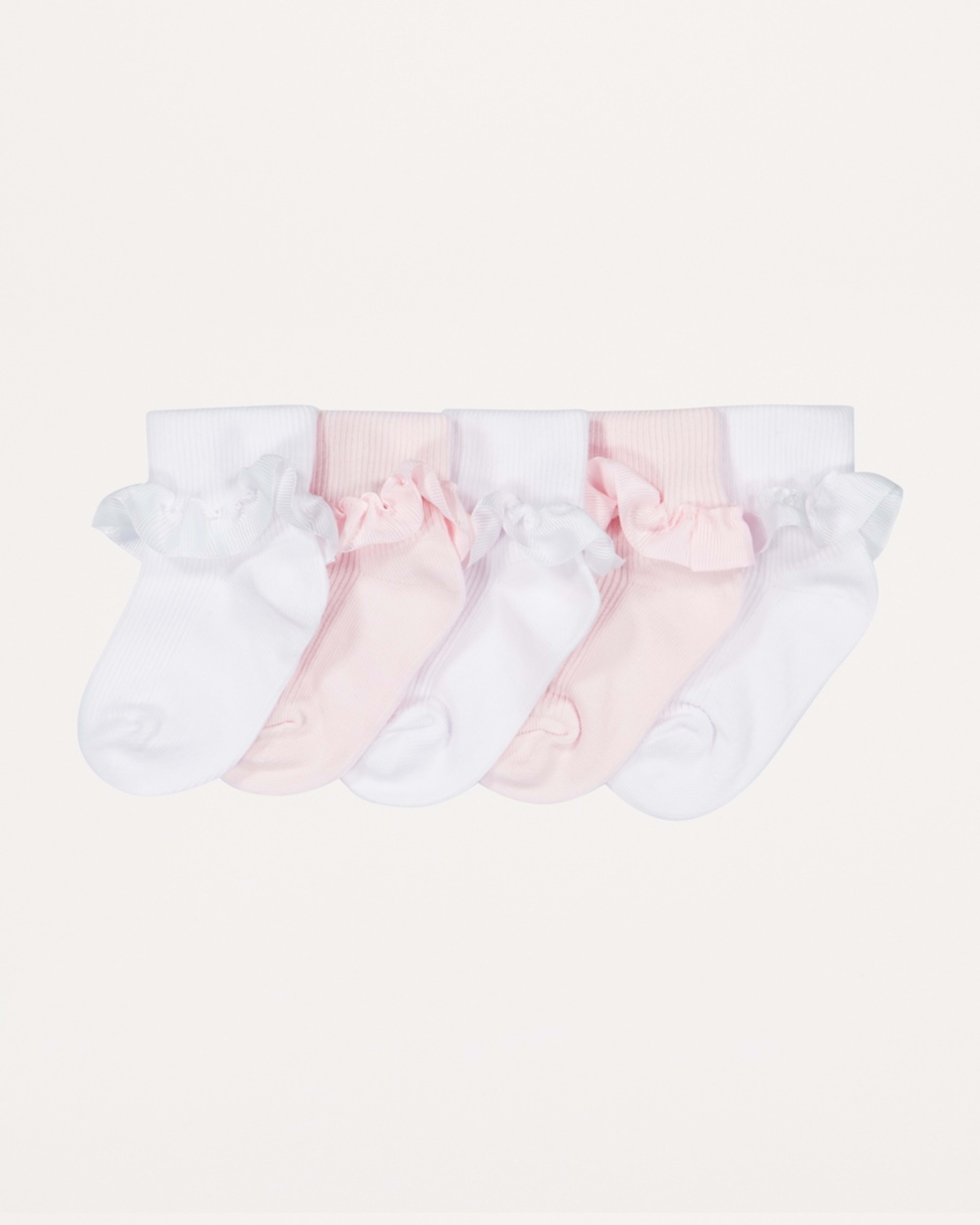 1 5 Pack Party Socks Pnk Frill, 1 of 3